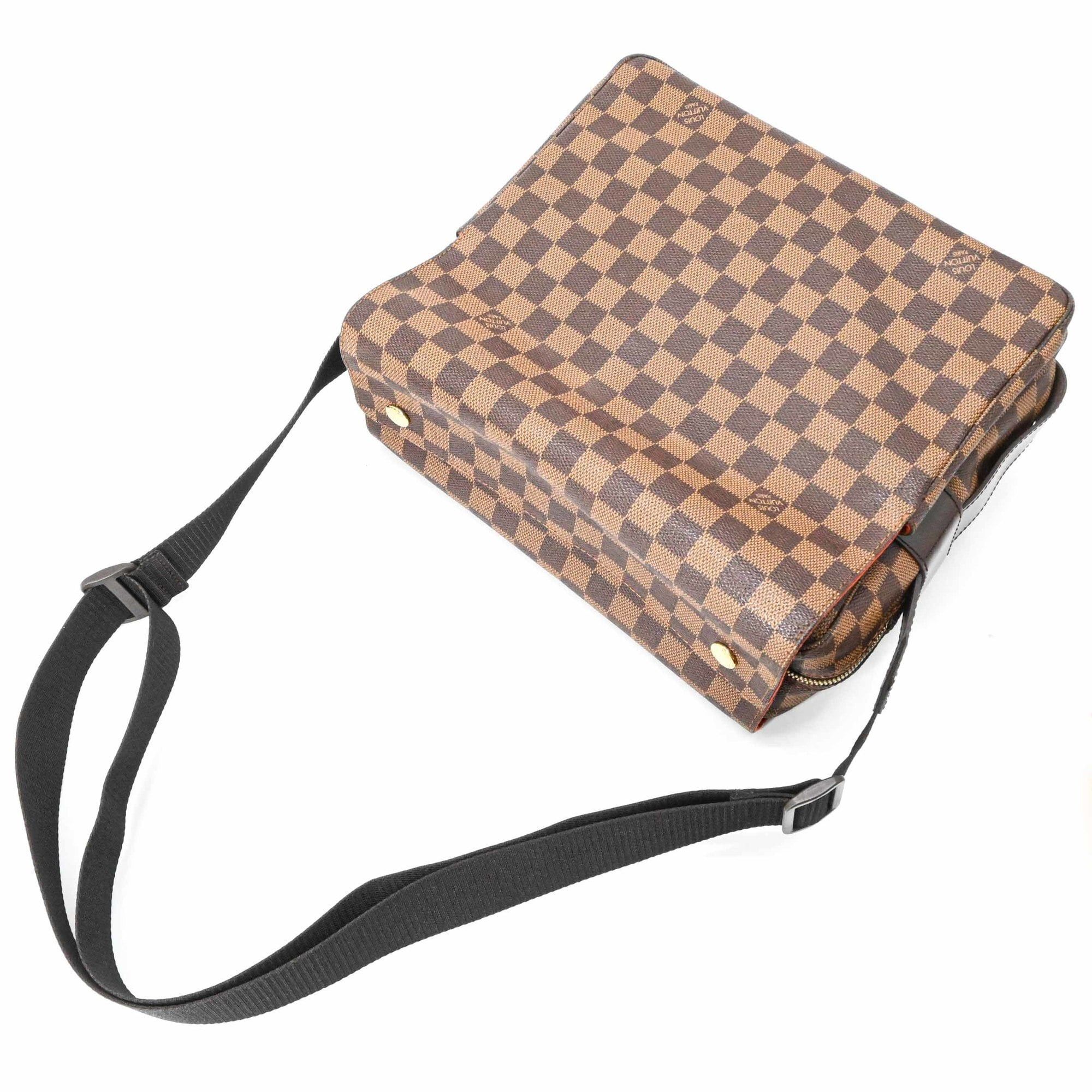 Louis Vuitton LOUIS VUITTON Naviglio Damier Azur Shoulder Bag, Brown, Men's/Women's, N45255 Size ONE SIZE - 7 Thumbnail