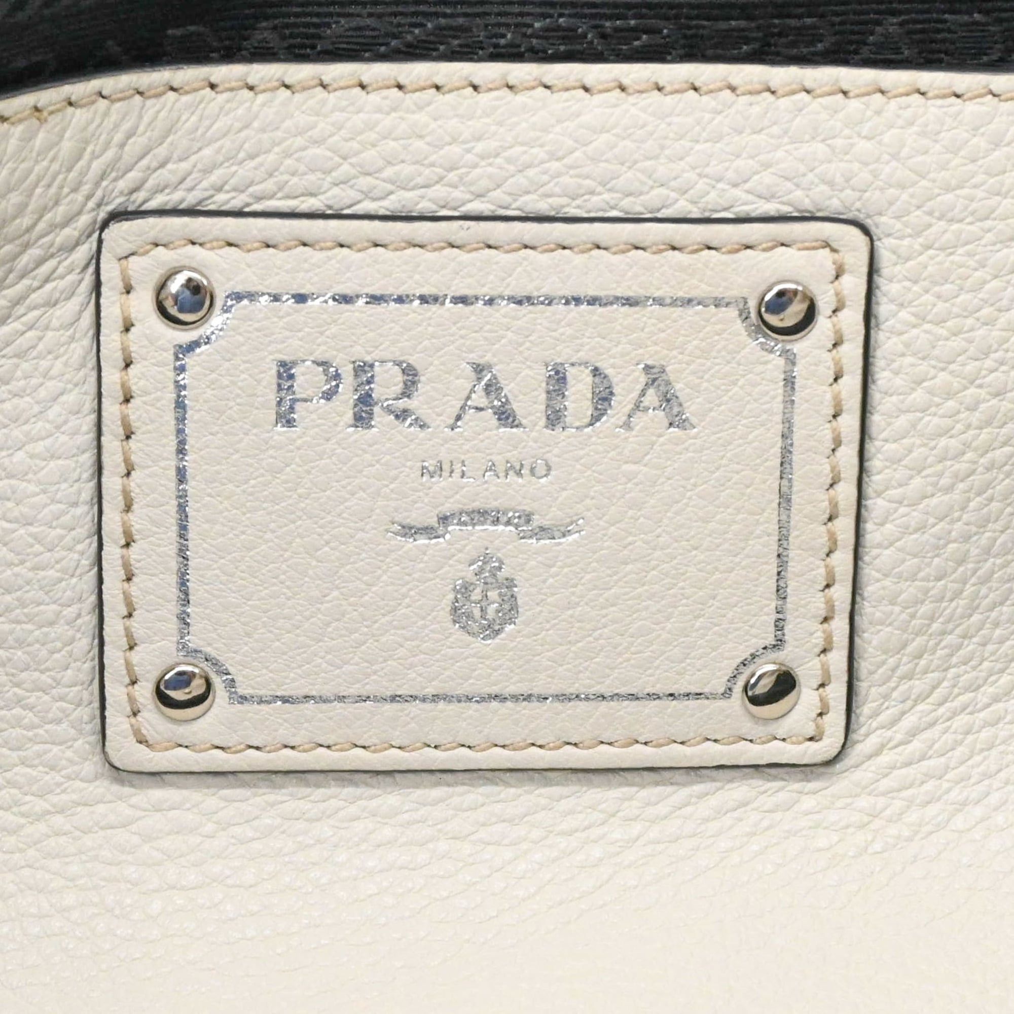 Prada Prada Tote Bag Shoulder Side Leather Men's Women's White BN2419 Size ONE SIZE - 10 Thumbnail