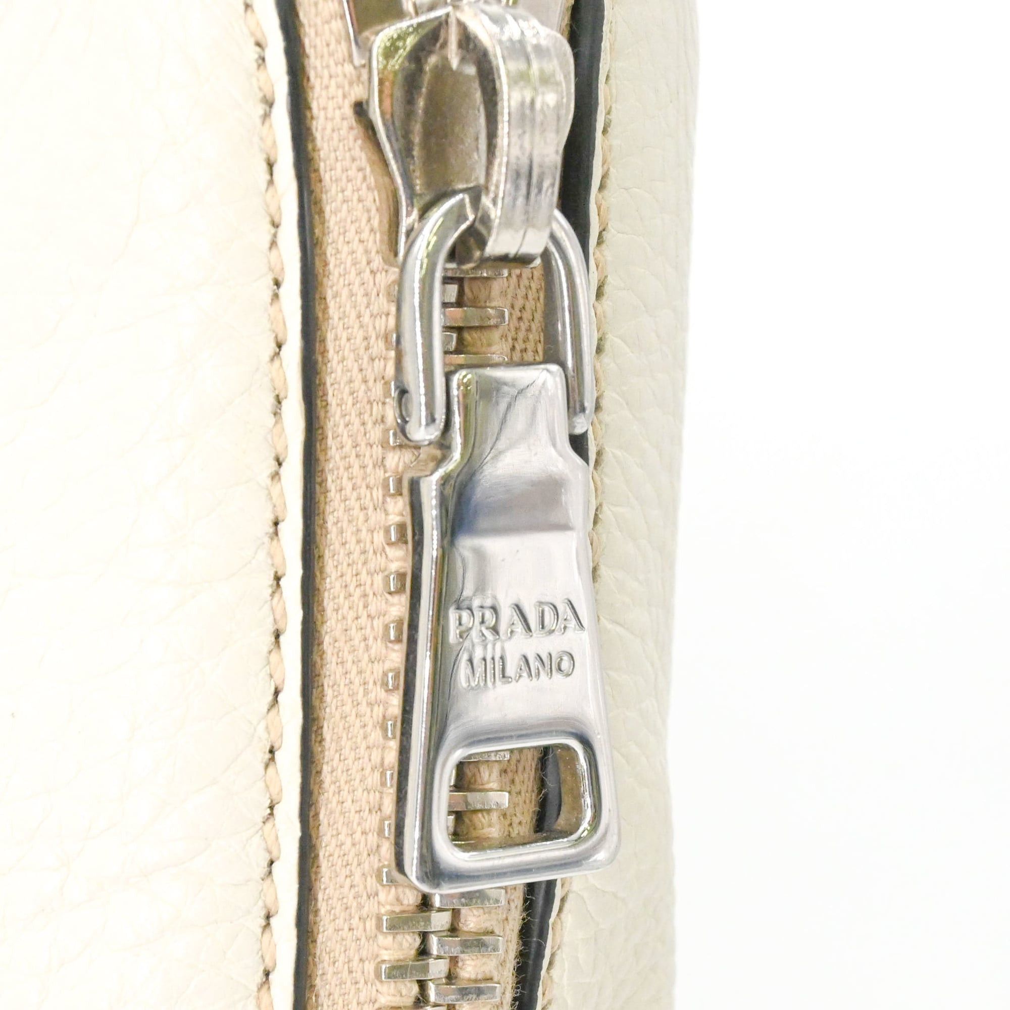 Prada Prada Tote Bag Shoulder Side Leather Men's Women's White BN2419 Size ONE SIZE - 14 Thumbnail