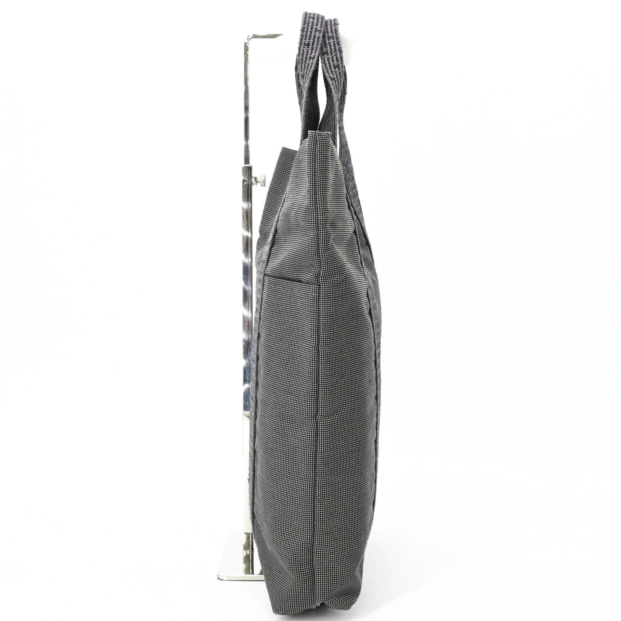 Hermes Hermes Herline Cabas Tote Bag Handbag Canvas Gray Size ONE SIZE - 4 Thumbnail