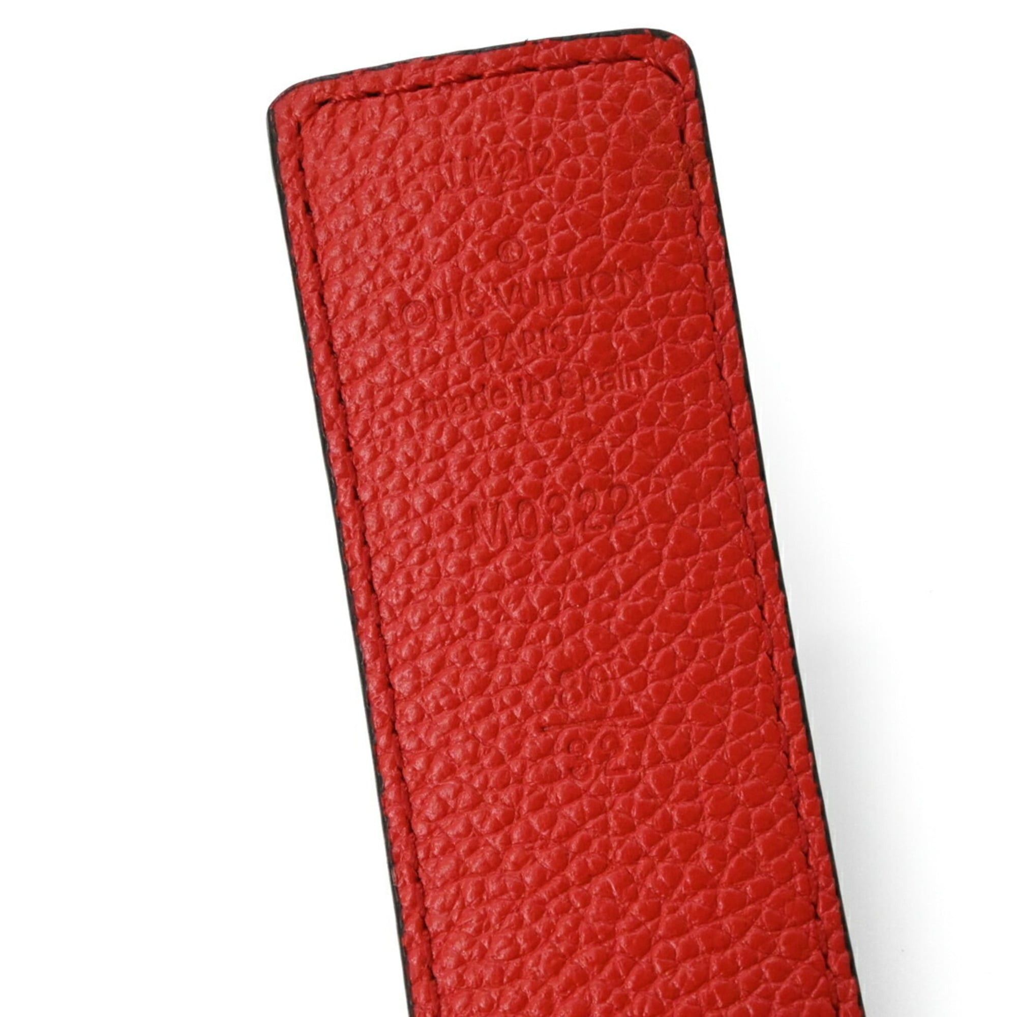 Louis Vuitton LOUIS VUITTON LV Initials Belt Reversible Monogram Canvas Brown Red #80 M0322 Size ONE SIZE - 10 Thumbnail