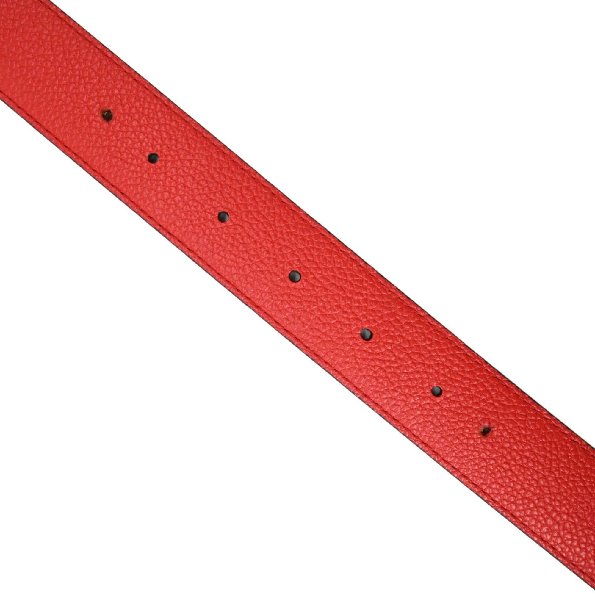Louis Vuitton LOUIS VUITTON LV Initials Belt Reversible Monogram Canvas Brown Red #80 M0322 Size ONE SIZE - 9 Thumbnail