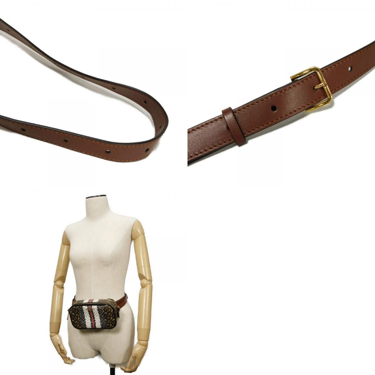Burberry Burberry Burberry TB Monogram E Canvas Camera Bag Plastic / Synthetic Shoulder Bag 8032774 DUTY FREE for USA Size ONE SIZE - 21 Thumbnail