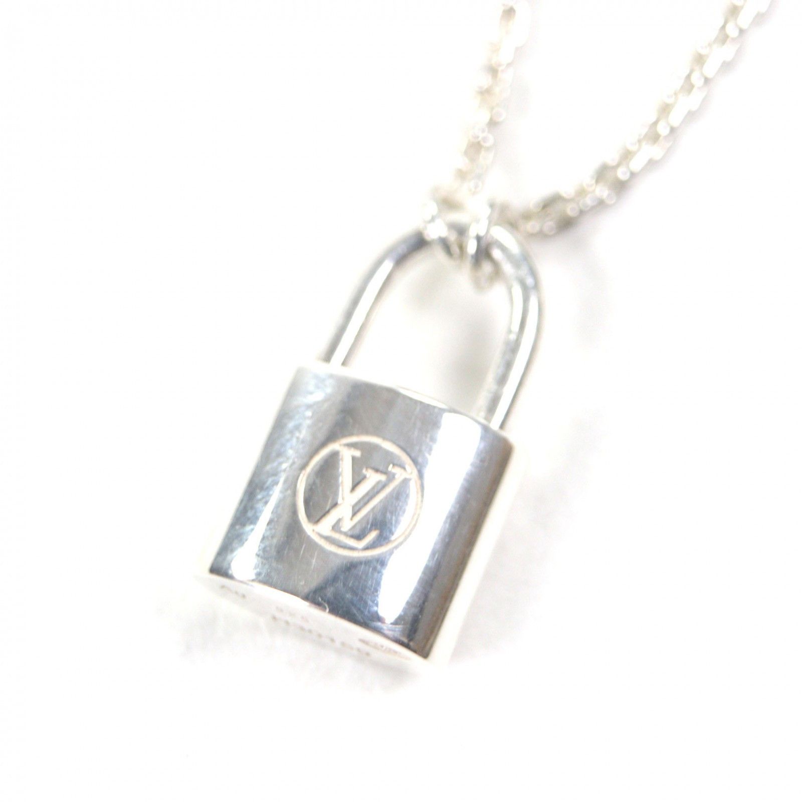 Louis Vuitton Louis Vuitton Louis Vuitton Lockit AG925 Necklace Precious Metal Necklace DUTY FREE for USA Size ONE SIZE - 4 Thumbnail