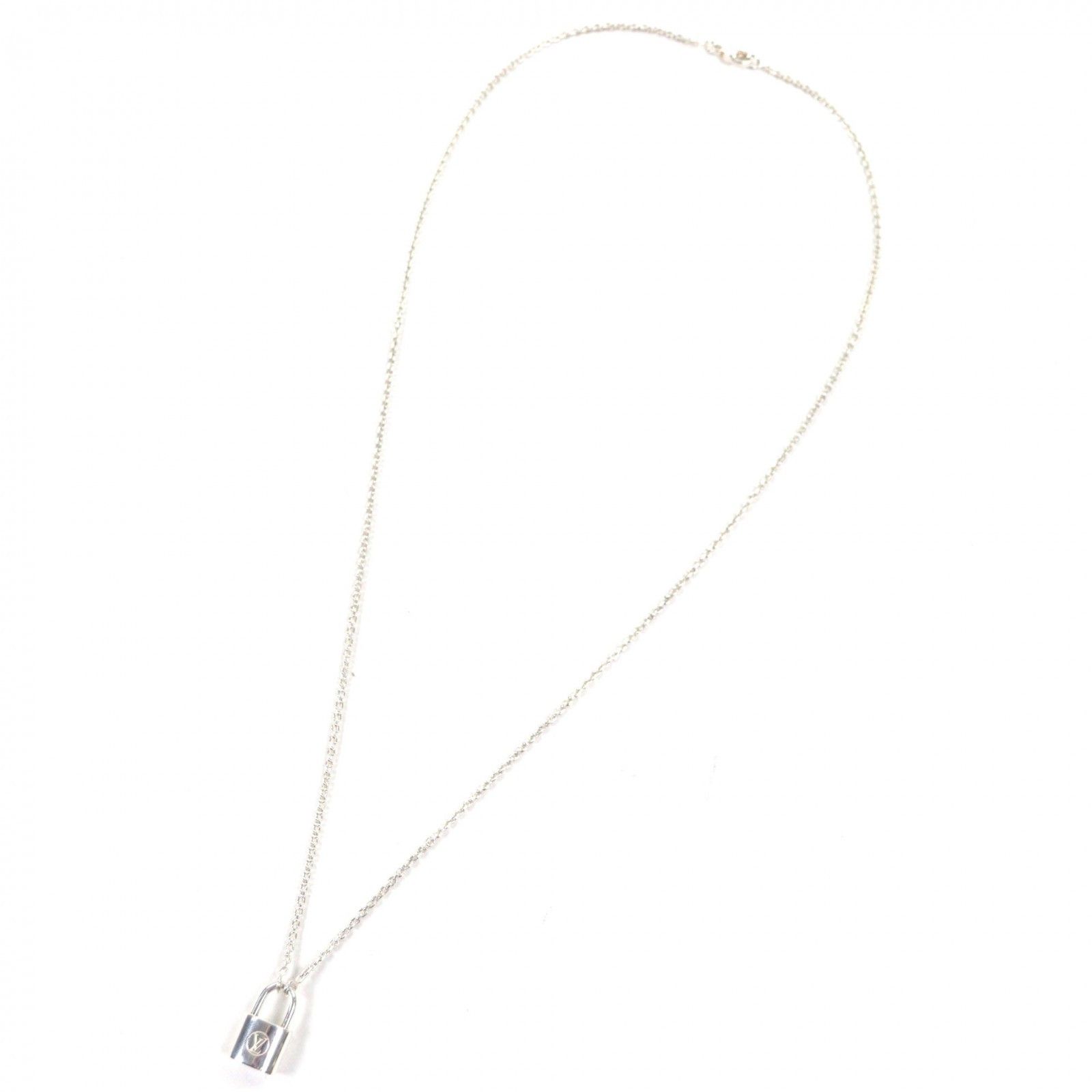 Louis Vuitton Louis Vuitton Louis Vuitton Lockit AG925 Necklace Precious Metal Necklace DUTY FREE for USA Size ONE SIZE - 3 Thumbnail