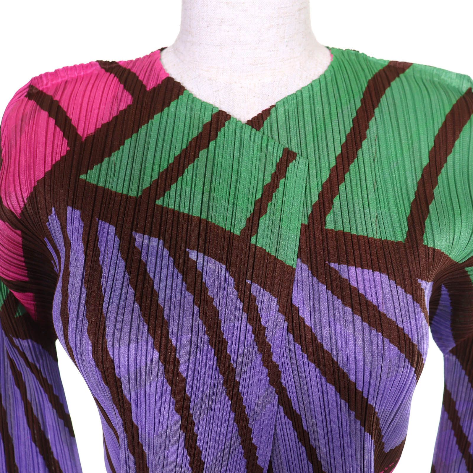 Issey Miyake Issey Miyake Pleats Please Issey Miyake Polyester Cardigan Textile Tops PP21J0595 DUTY FREE for USA Size ONE SIZE - 4 Thumbnail