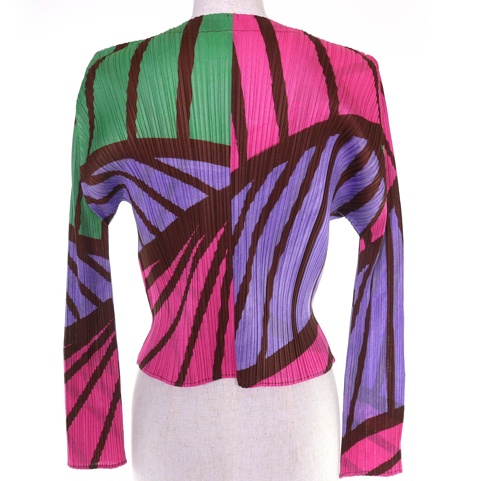 Issey Miyake Issey Miyake Pleats Please Issey Miyake Polyester Cardigan Textile Tops PP21J0595 DUTY FREE for USA Size ONE SIZE - 3 Thumbnail