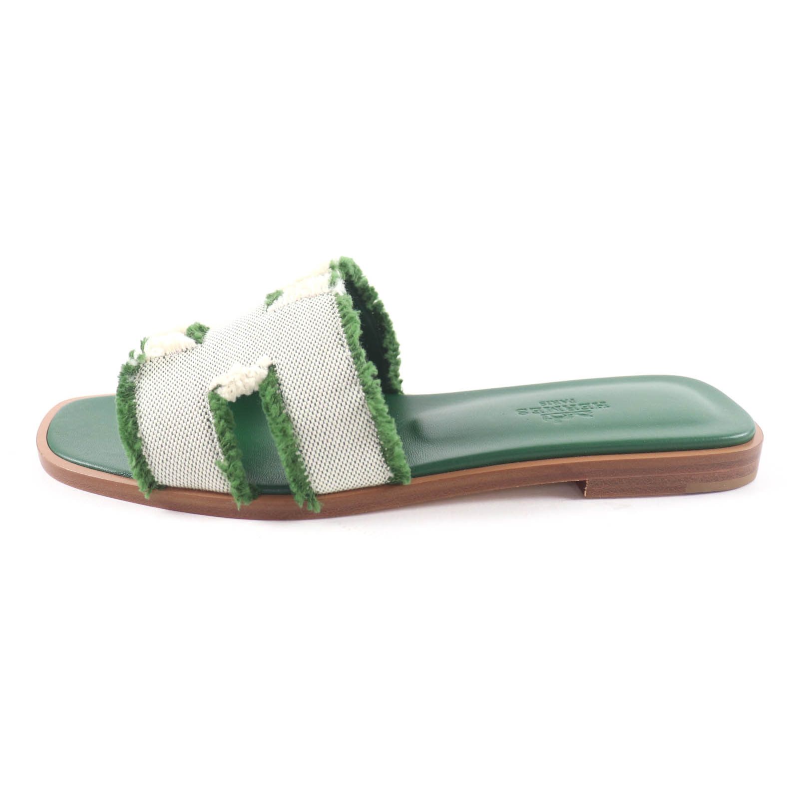 Hermes Hermes Hermes Oran Fringe Leather Sandals Leather Shoes DUTY FREE for USA Size ONE SIZE - 5 Thumbnail
