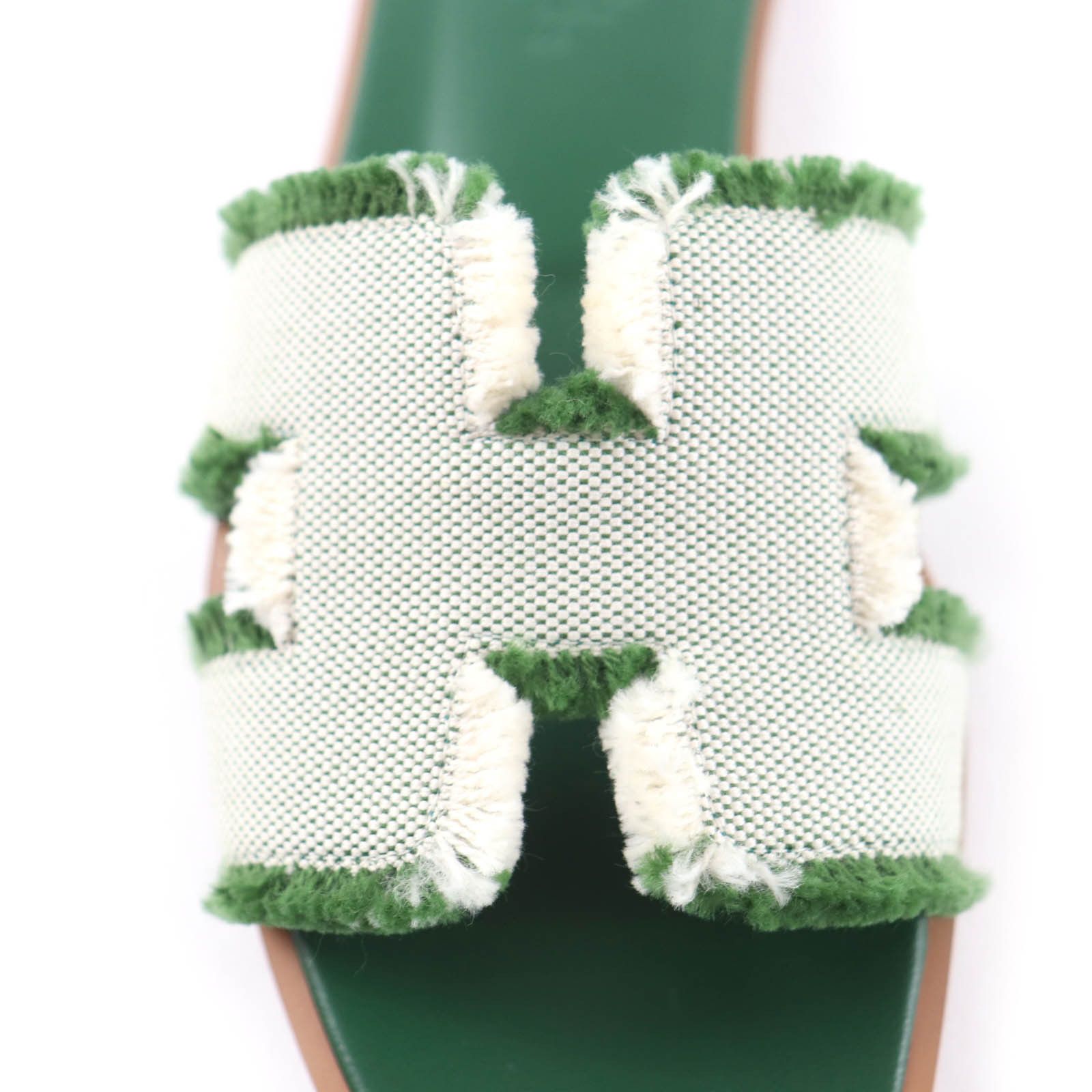 Hermes Hermes Hermes Oran Fringe Leather Sandals Leather Shoes DUTY FREE for USA Size ONE SIZE - 9 Thumbnail