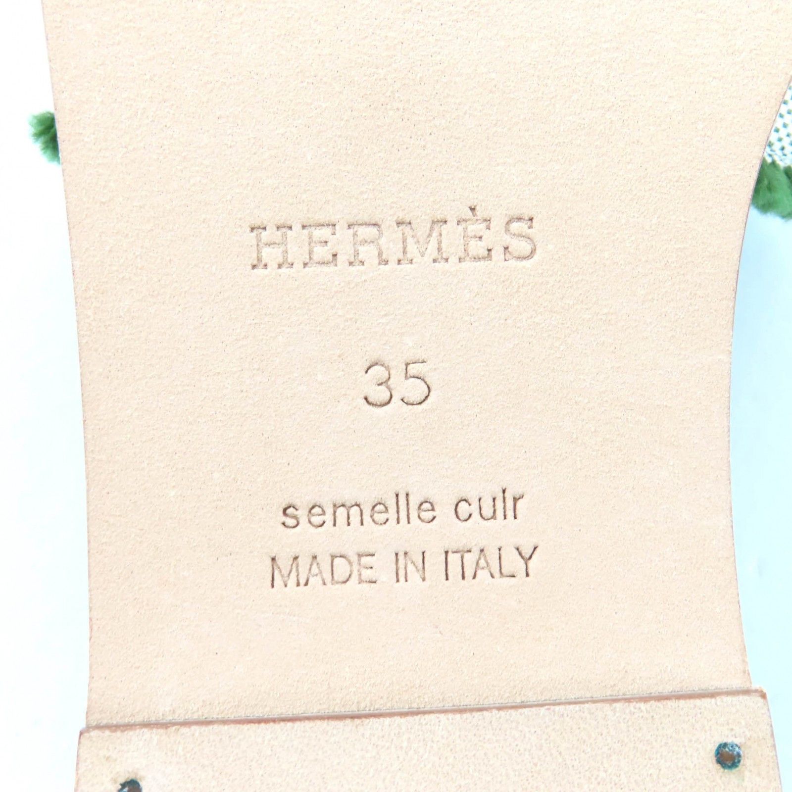 Hermes Hermes Hermes Oran Fringe Leather Sandals Leather Shoes DUTY FREE for USA Size ONE SIZE - 12 Thumbnail