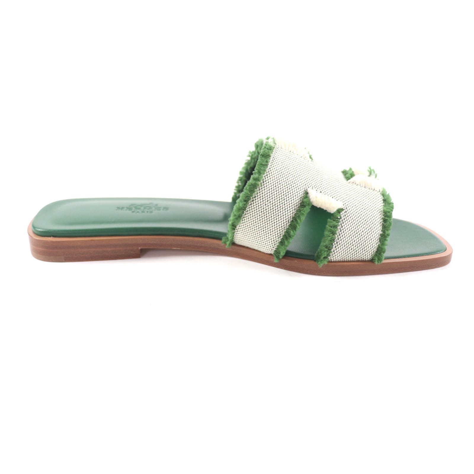 Hermes Hermes Hermes Oran Fringe Leather Sandals Leather Shoes DUTY FREE for USA Size ONE SIZE - 6 Thumbnail