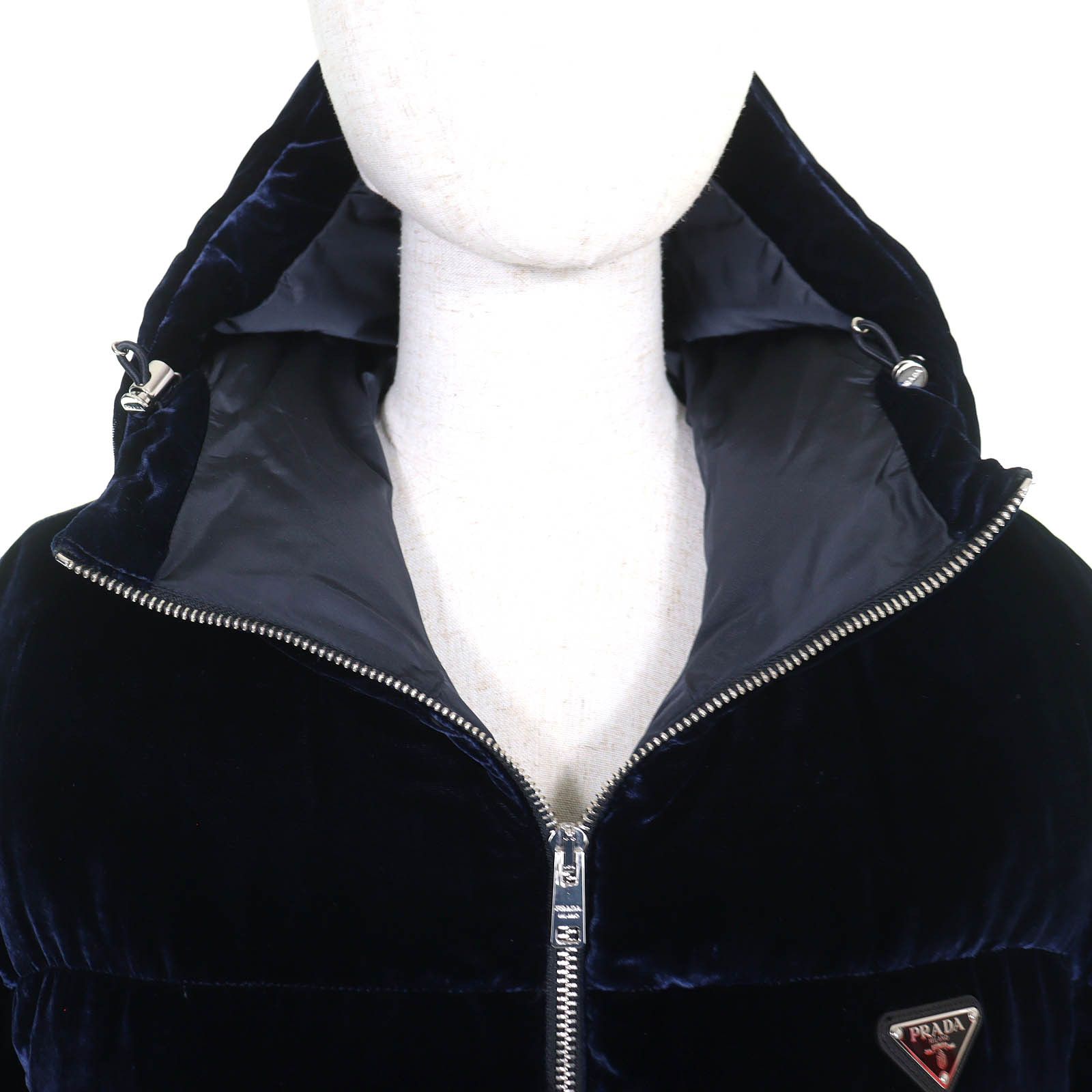 Prada Prada Prada Stretch Velvet Down Jacket Textile Outerwear DUTY FREE for USA Size ONE SIZE - 4 Thumbnail