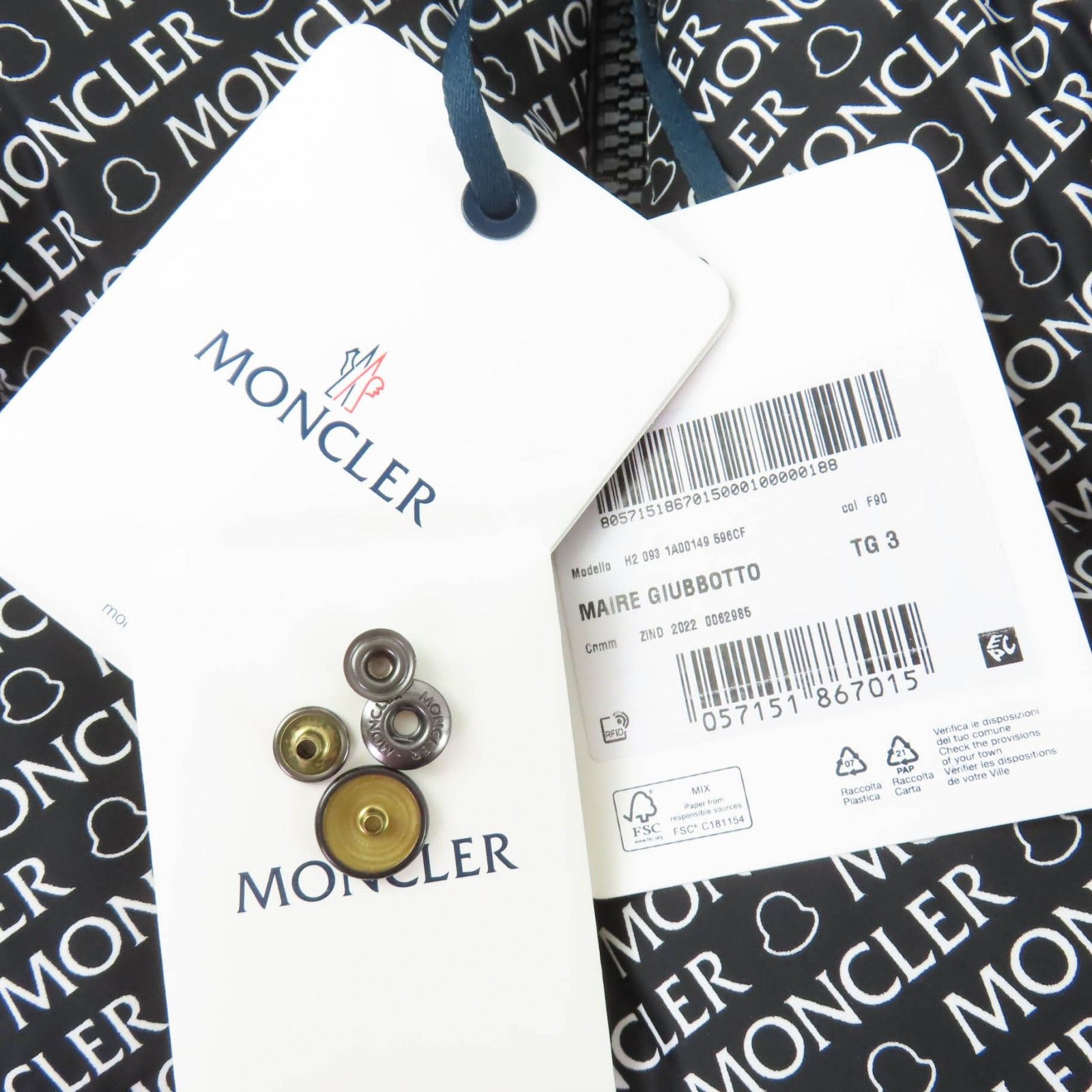 Moncler Moncler Moncler Maire Nylon Down Jacket Textile Outerwear DUTY FREE for USA Size ONE SIZE - 15 Thumbnail