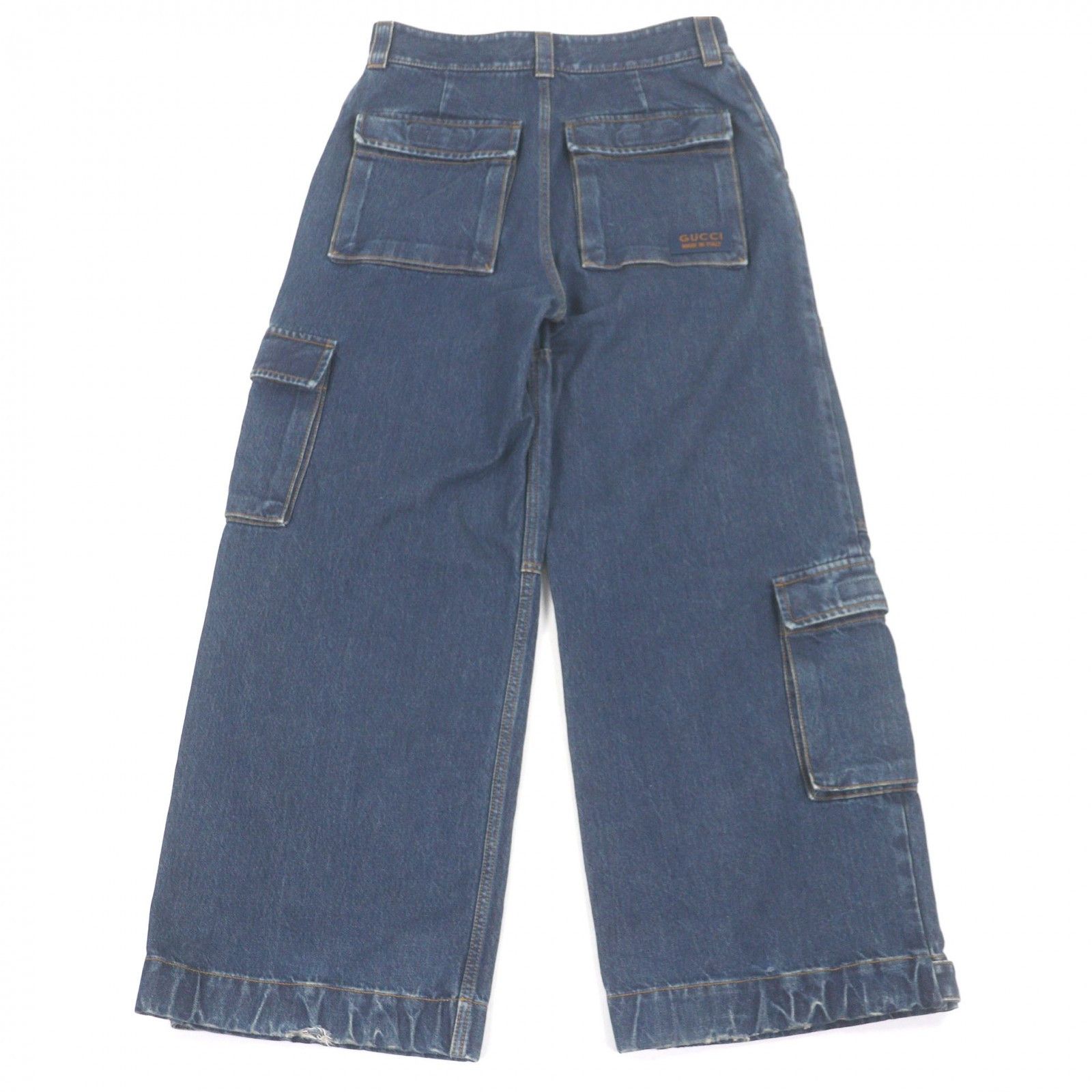 Gucci Gucci Gucci Cotton Denim Cargo Pants Textile Jeans DUTY FREE for USA Size ONE SIZE - 2 Thumbnail