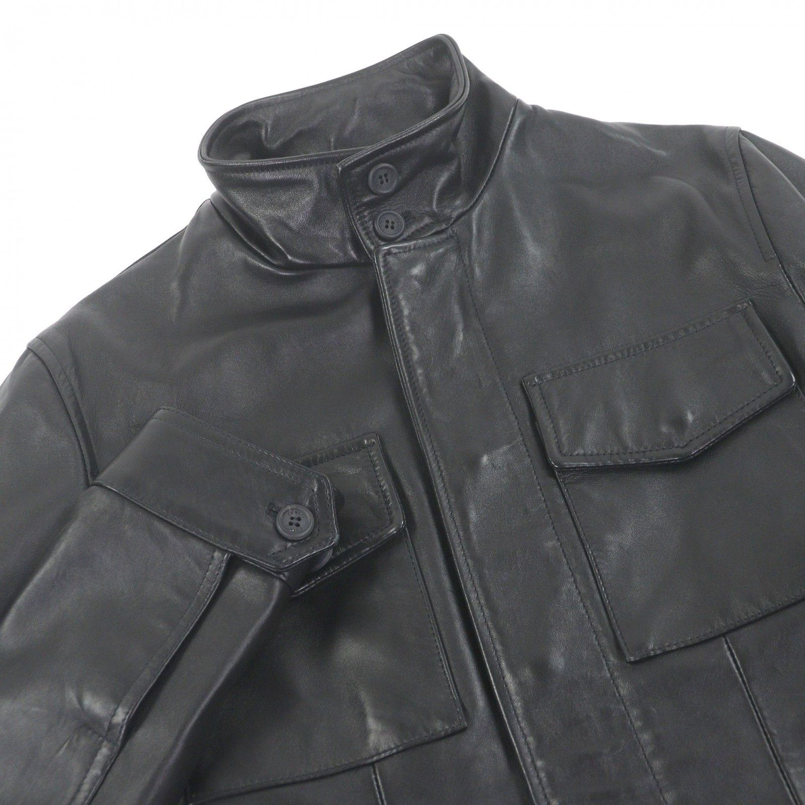 Other Other Emmeti Lambskin Field Jacket Leather Outerwear DUTY FREE for USA Size ONE SIZE - 2 Thumbnail