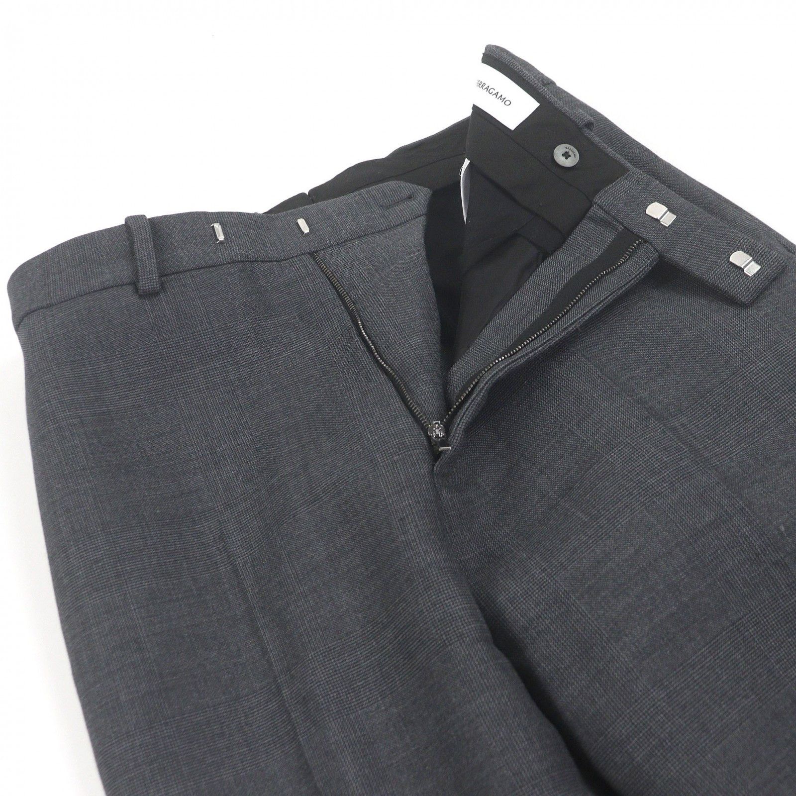Salvatore Ferragamo Salvatore Ferragamo Salvatore Ferragamo Check Virgin Wool Blend Set Textile Suits DUTY FREE for USA Size ONE SIZE - 5 Thumbnail