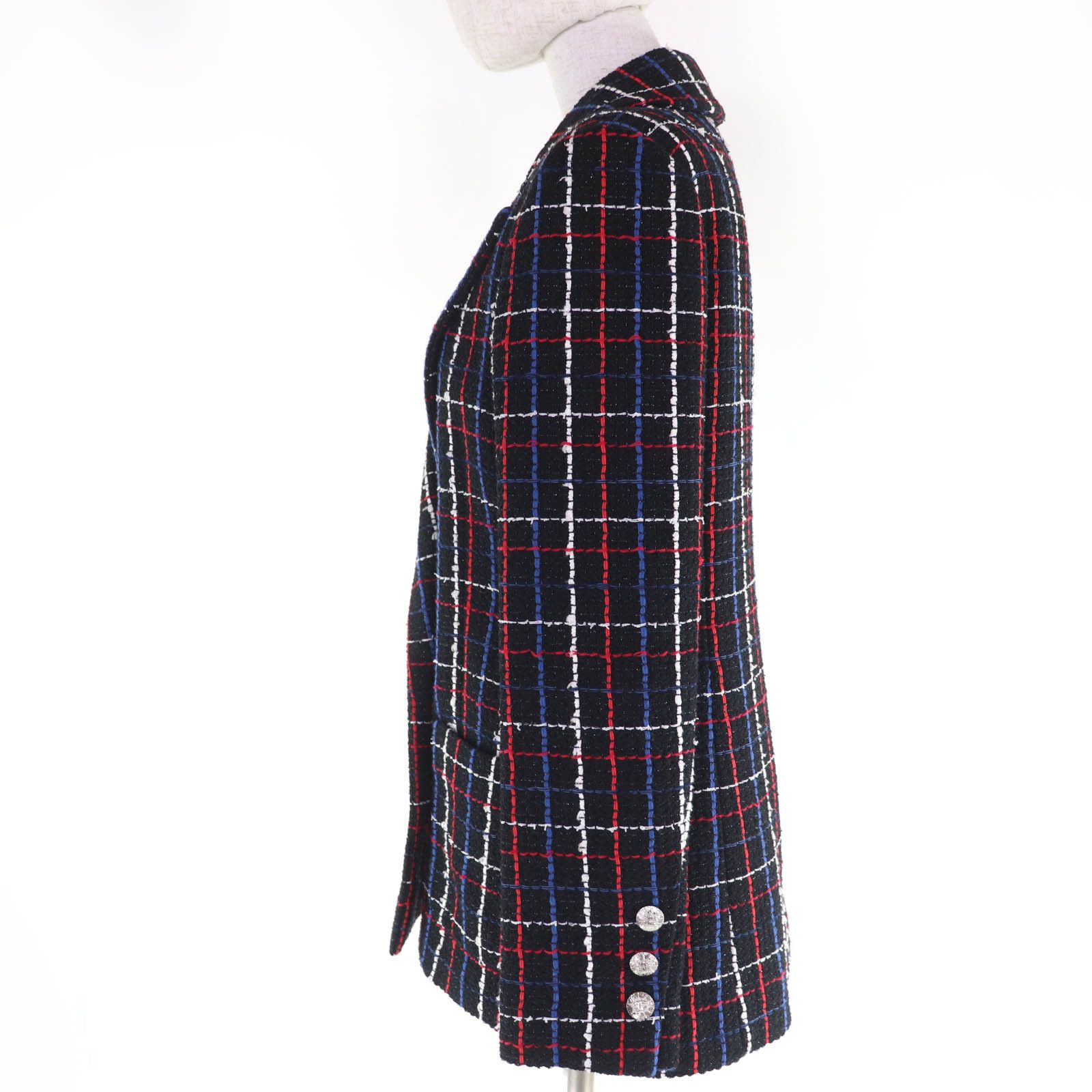 Chanel Chanel Chanel Cotton Blend Tweed Jacket Textile Outerwear P77209V68829 DUTY FREE for USA Size ONE SIZE - 2 Thumbnail