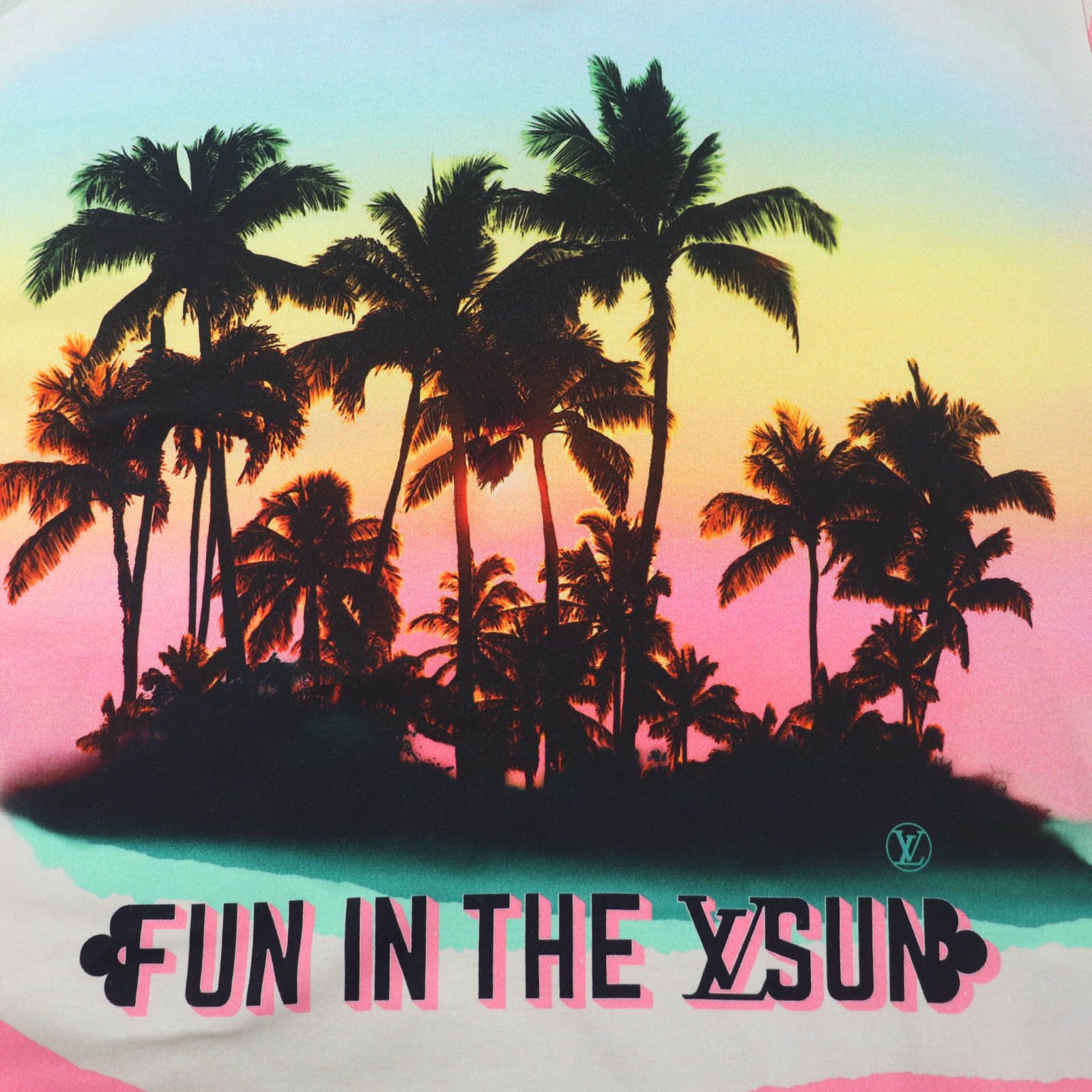 Louis Vuitton Louis Vuitton Louis Vuitton Epiprint Palm Tree Cotton T Shirt Textile T-Shirts 1A9XP0 DUTY FREE for USA Size ONE SIZE - 5 Thumbnail