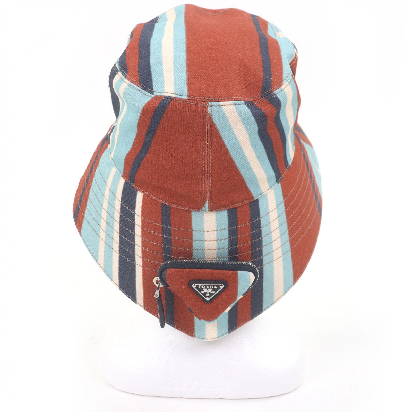 Prada Prada Prada Cotton Bucket Hat Textile Hats DUTY FREE for USA Size ONE SIZE - 3 Thumbnail