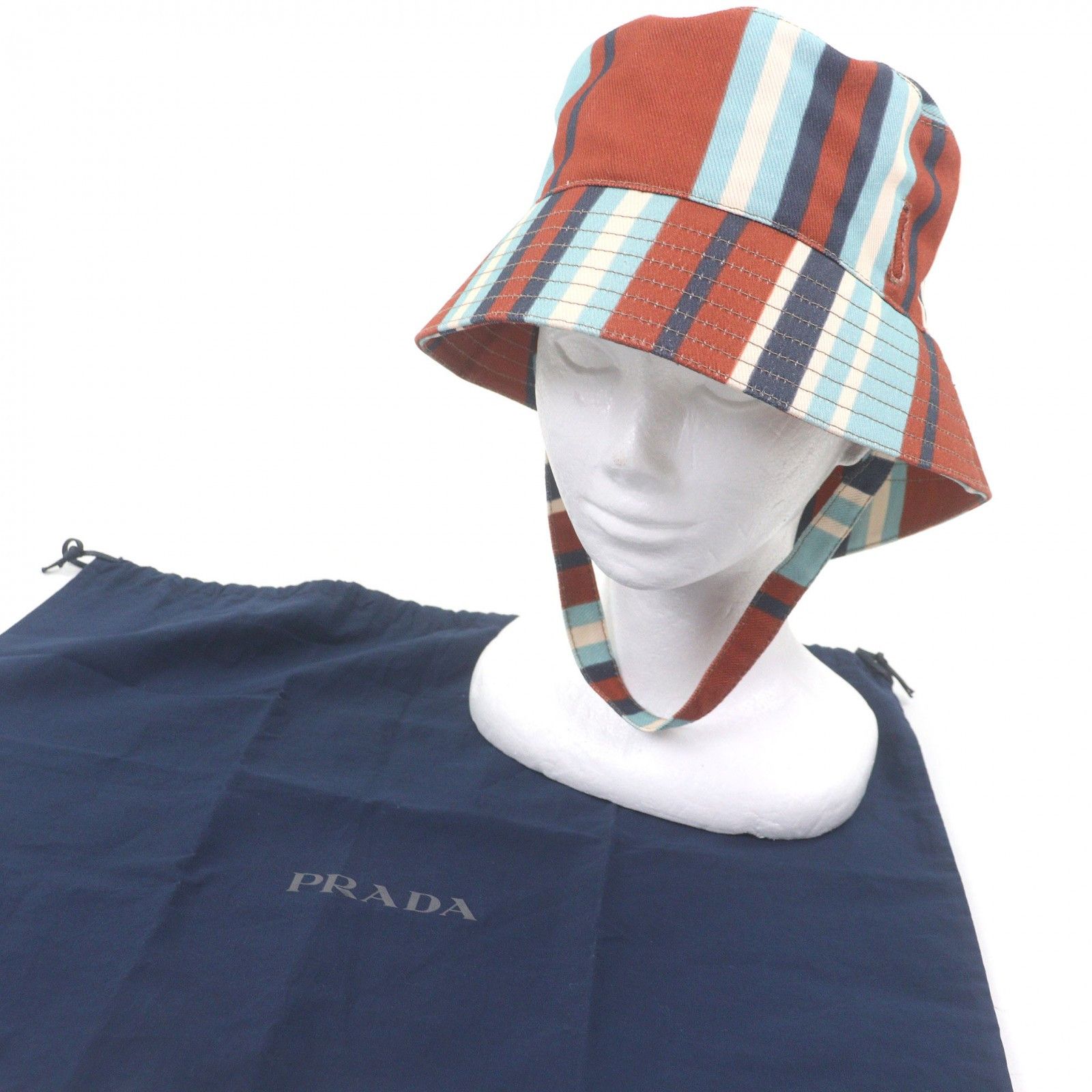Prada Prada Prada Cotton Bucket Hat Textile Hats DUTY FREE for USA Size ONE SIZE - 2 Thumbnail