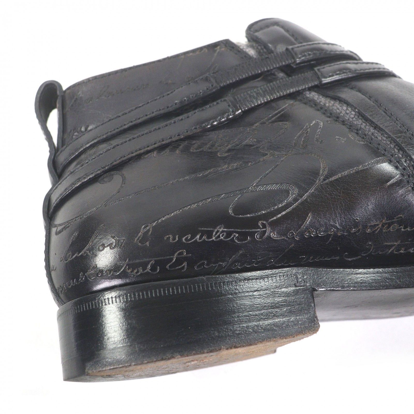 Berluti Berluti Berluti Scars Olga Era Calligraphy Scritto Leather Short Boots Leather Shoes DUTY FREE for USA Size ONE SIZE - 7 Thumbnail
