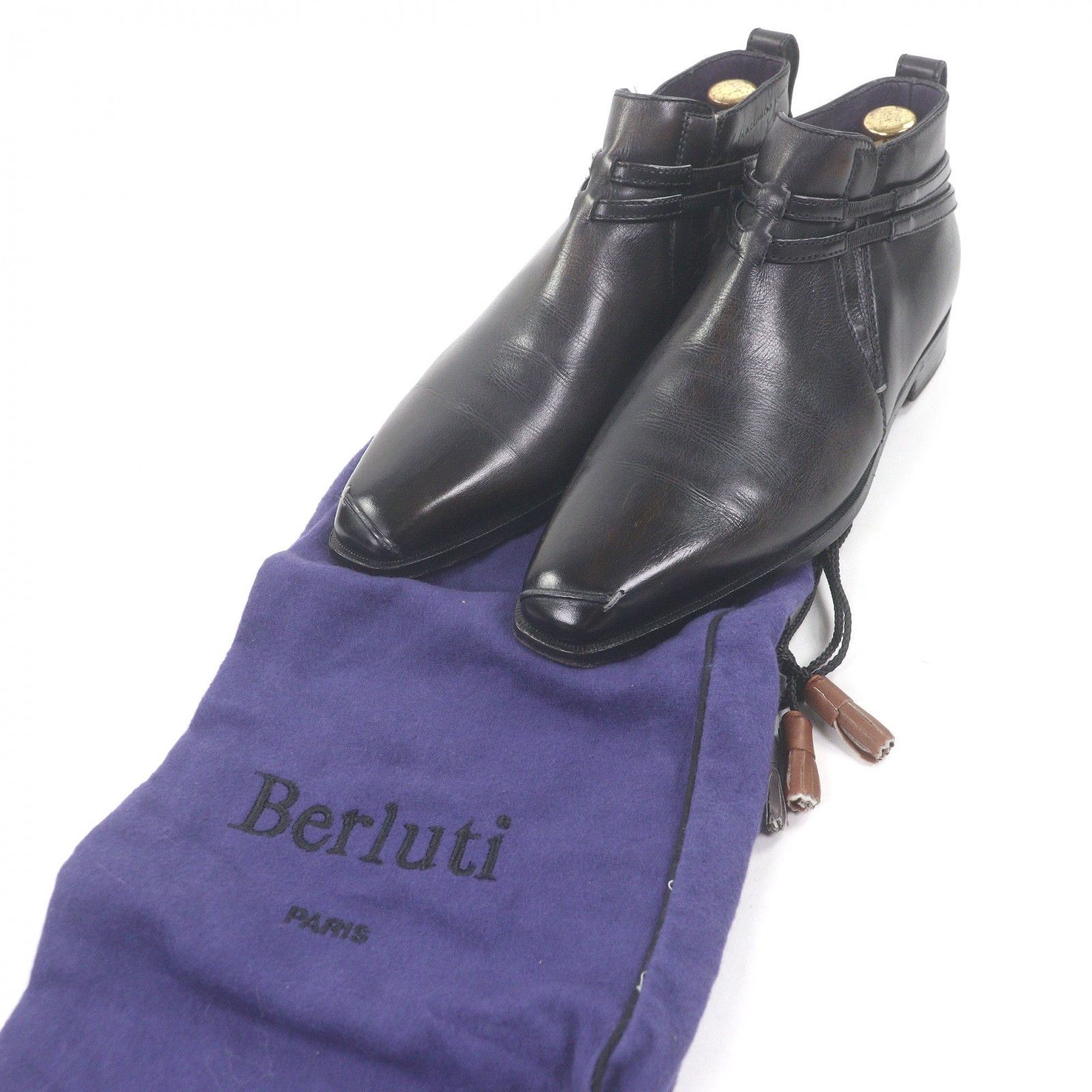 Berluti Berluti Berluti Scars Olga Era Calligraphy Scritto Leather Short Boots Leather Shoes DUTY FREE for USA Size ONE SIZE - 2 Thumbnail