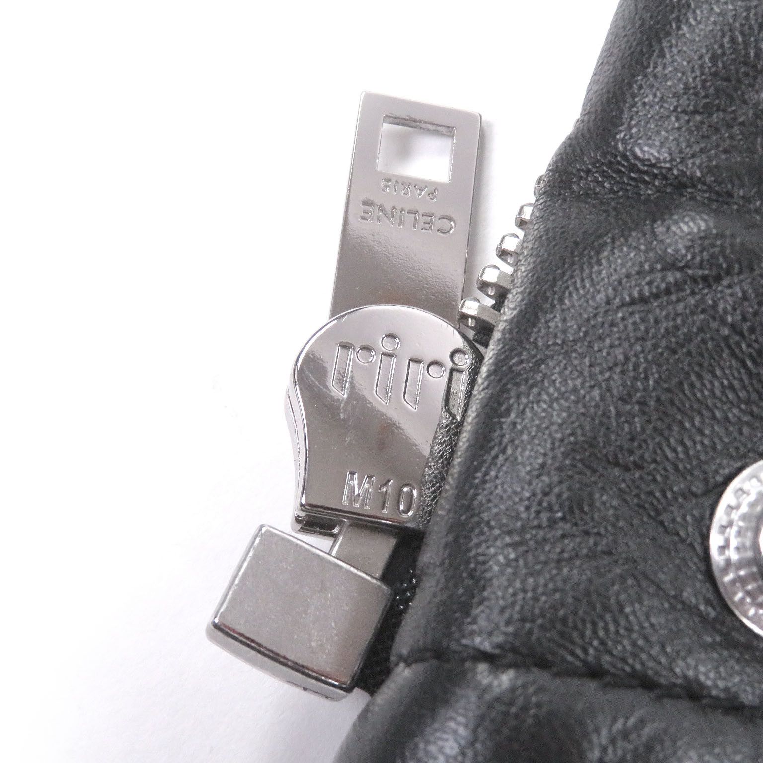Celine Celine CELINE Lambskin Padded Stand Collar Rider Jacket Leather Outerwear DUTY FREE for USA Size ONE SIZE - 5 Thumbnail