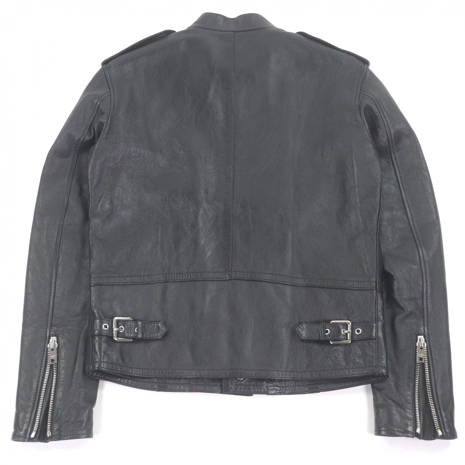 Celine Celine CELINE Lambskin Padded Stand Collar Rider Jacket Leather Outerwear DUTY FREE for USA Size ONE SIZE - 4 Thumbnail