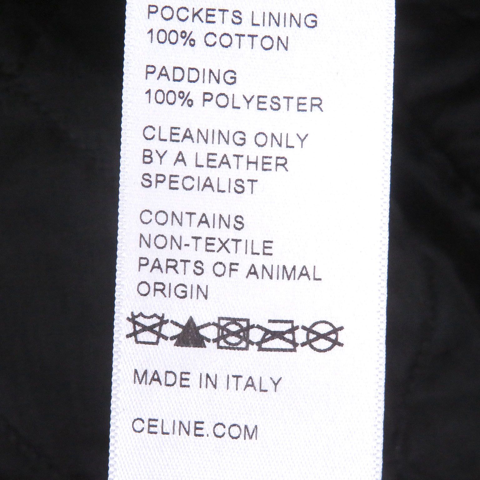 Celine Celine CELINE Lambskin Padded Stand Collar Rider Jacket Leather Outerwear DUTY FREE for USA Size ONE SIZE - 8 Thumbnail