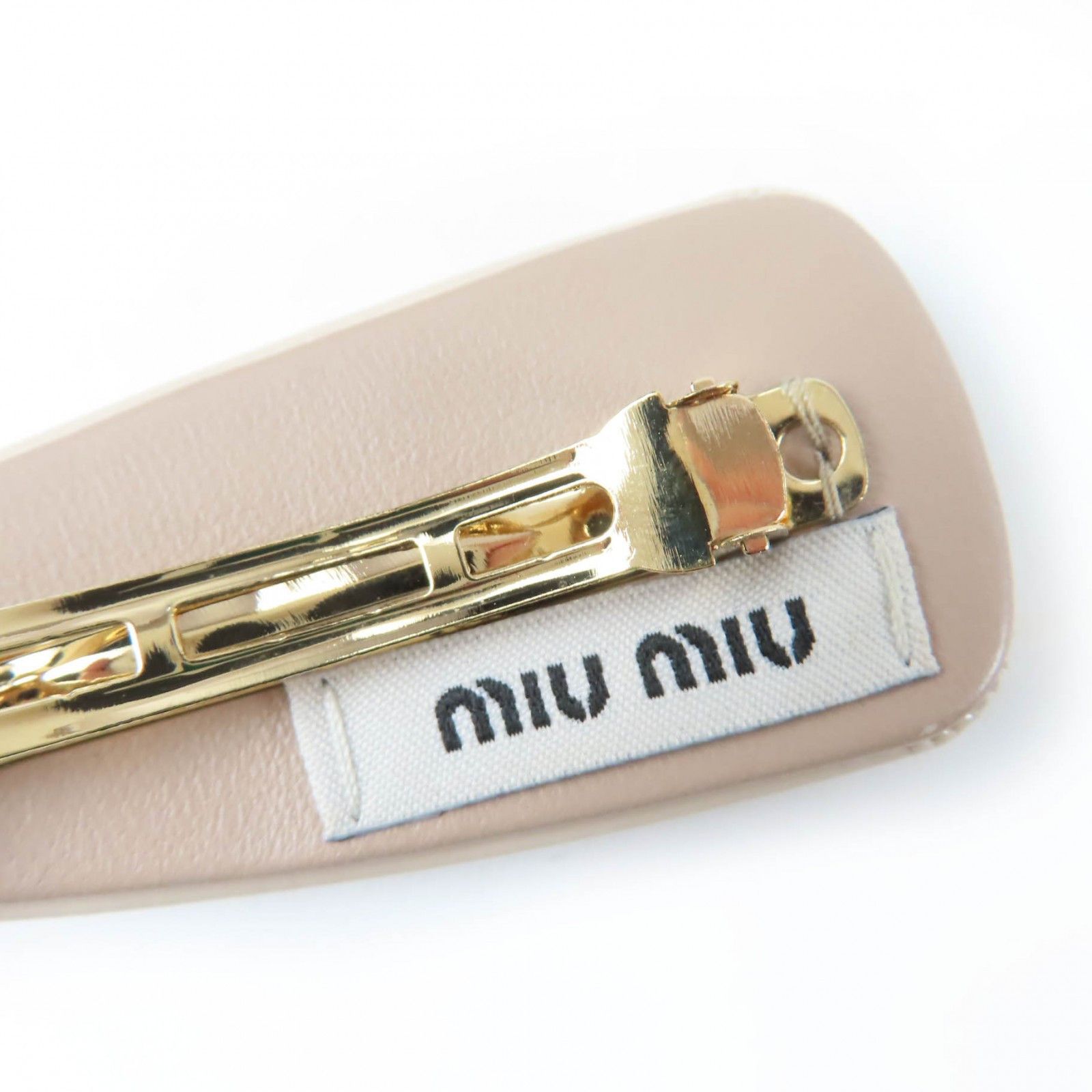 Miu Miu Miu Miu Miu Miu Valletta Hair Clip Leather Other 5IF092 DUTY FREE for USA Size ONE SIZE - 7 Thumbnail