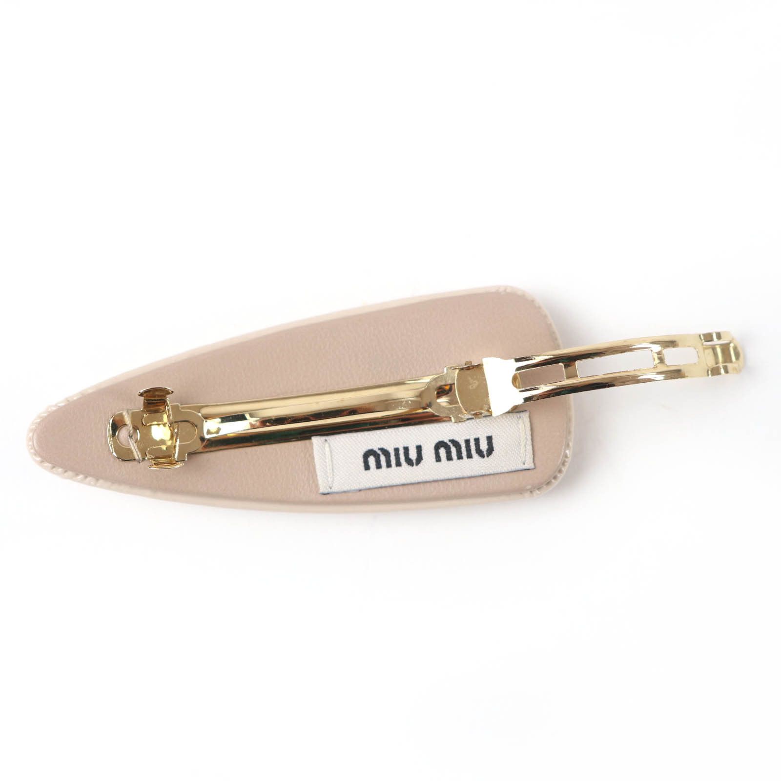 Miu Miu Miu Miu Miu Miu Valletta Hair Clip Leather Other 5IF092 DUTY FREE for USA Size ONE SIZE - 5 Thumbnail