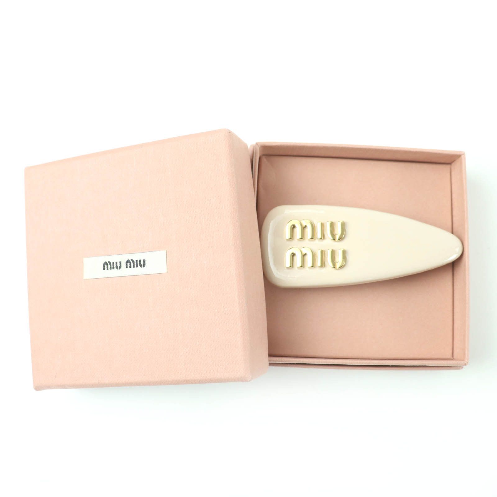 Miu Miu Miu Miu Miu Miu Valletta Hair Clip Leather Other 5IF092 DUTY FREE for USA Size ONE SIZE - 2 Thumbnail