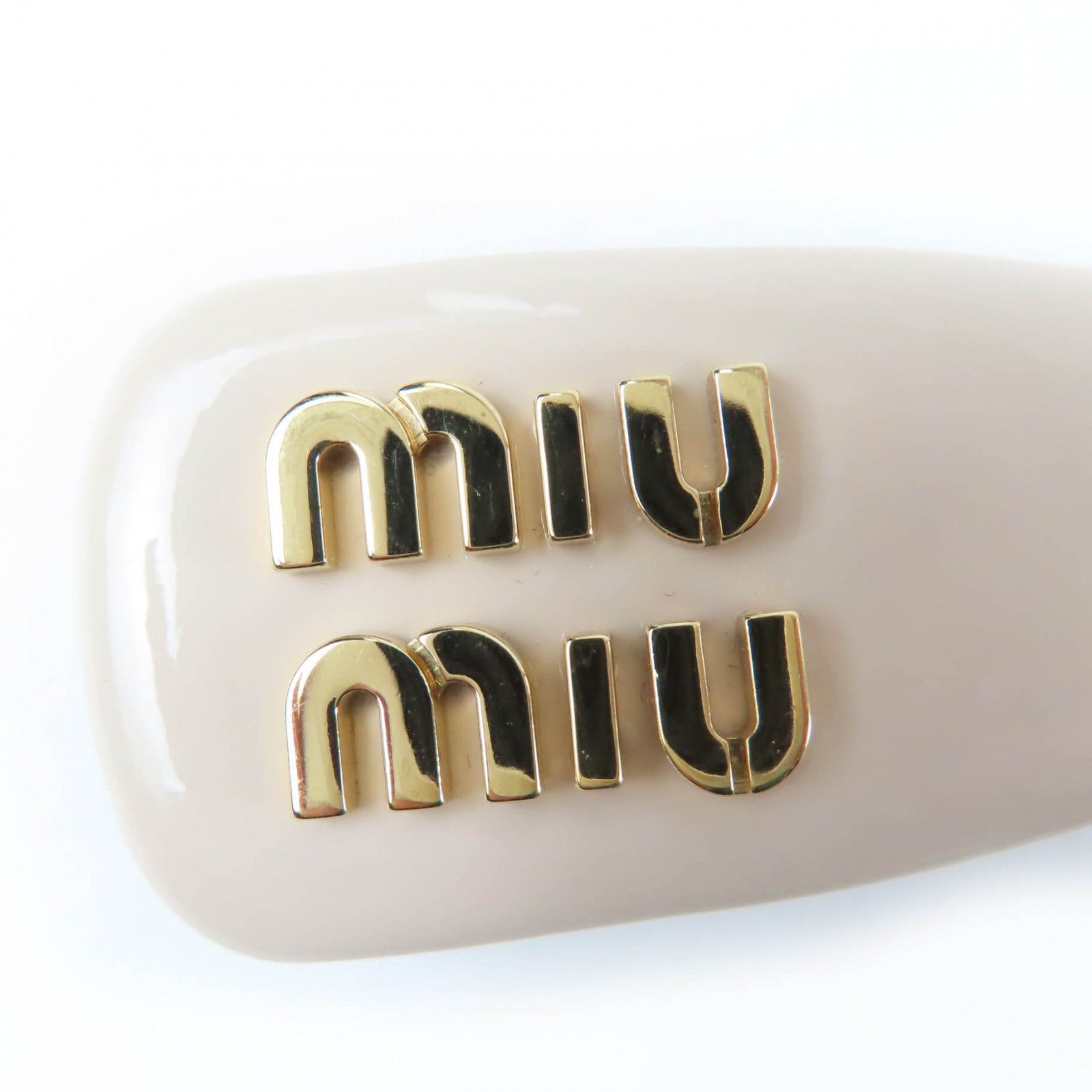 Miu Miu Miu Miu Miu Miu Valletta Hair Clip Leather Other 5IF092 DUTY FREE for USA Size ONE SIZE - 6 Thumbnail