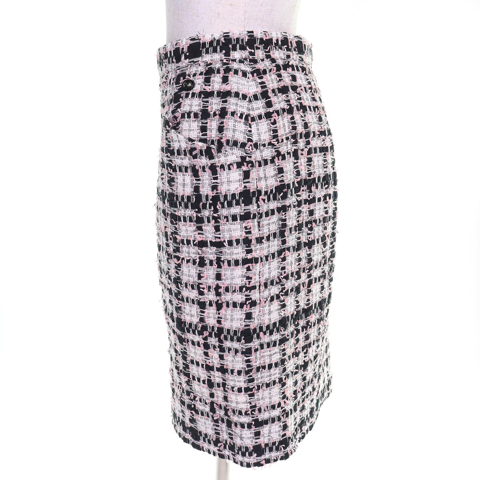 Chanel Chanel Chanel Tweed Skirt Textile Skirts P63188 DUTY FREE for USA Size ONE SIZE - 2 Thumbnail