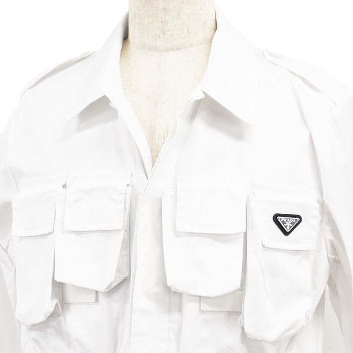 Prada Prada Prada High Density Cotton Shirt Jacket Textile Outerwear DUTY FREE for USA Size ONE SIZE - 2 Thumbnail