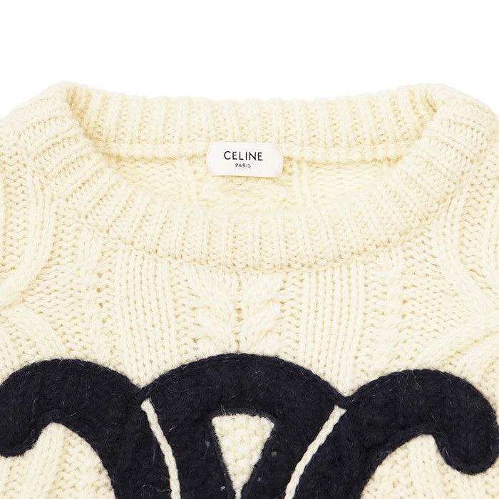Celine Celine Celine Wool Chunky Knit Sweater Textile Tops DUTY FREE for USA Size ONE SIZE - 8 Thumbnail