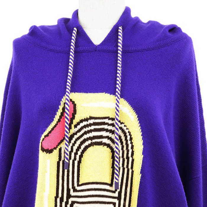 Hermes Hermes Hermes Cashmere Knit Hoodie Textile Sweatshirts & Hoodies DUTY FREE for USA Size ONE SIZE - 2 Thumbnail