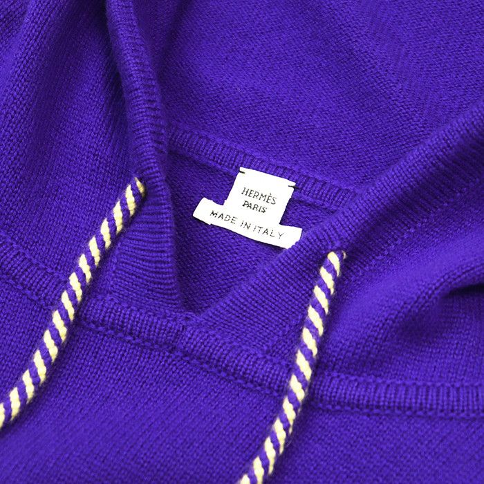 Hermes Hermes Hermes Cashmere Knit Hoodie Textile Sweatshirts & Hoodies DUTY FREE for USA Size ONE SIZE - 8 Thumbnail