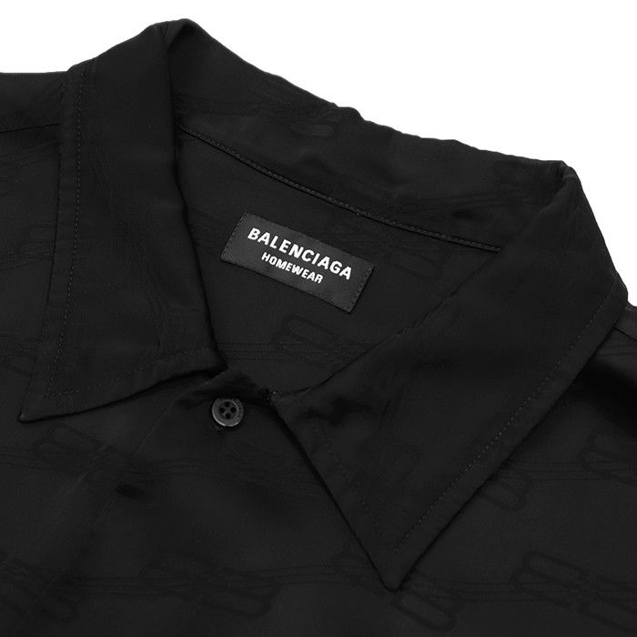 Balenciaga Balenciaga Balenciaga BB Monogram Rayon Long Sleeve Shirt Textile Tops DUTY FREE for USA Size ONE SIZE - 7 Thumbnail