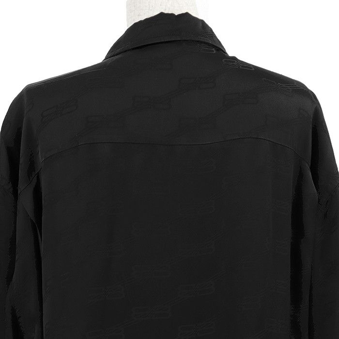 Balenciaga Balenciaga Balenciaga BB Monogram Rayon Long Sleeve Shirt Textile Tops DUTY FREE for USA Size ONE SIZE - 12 Thumbnail