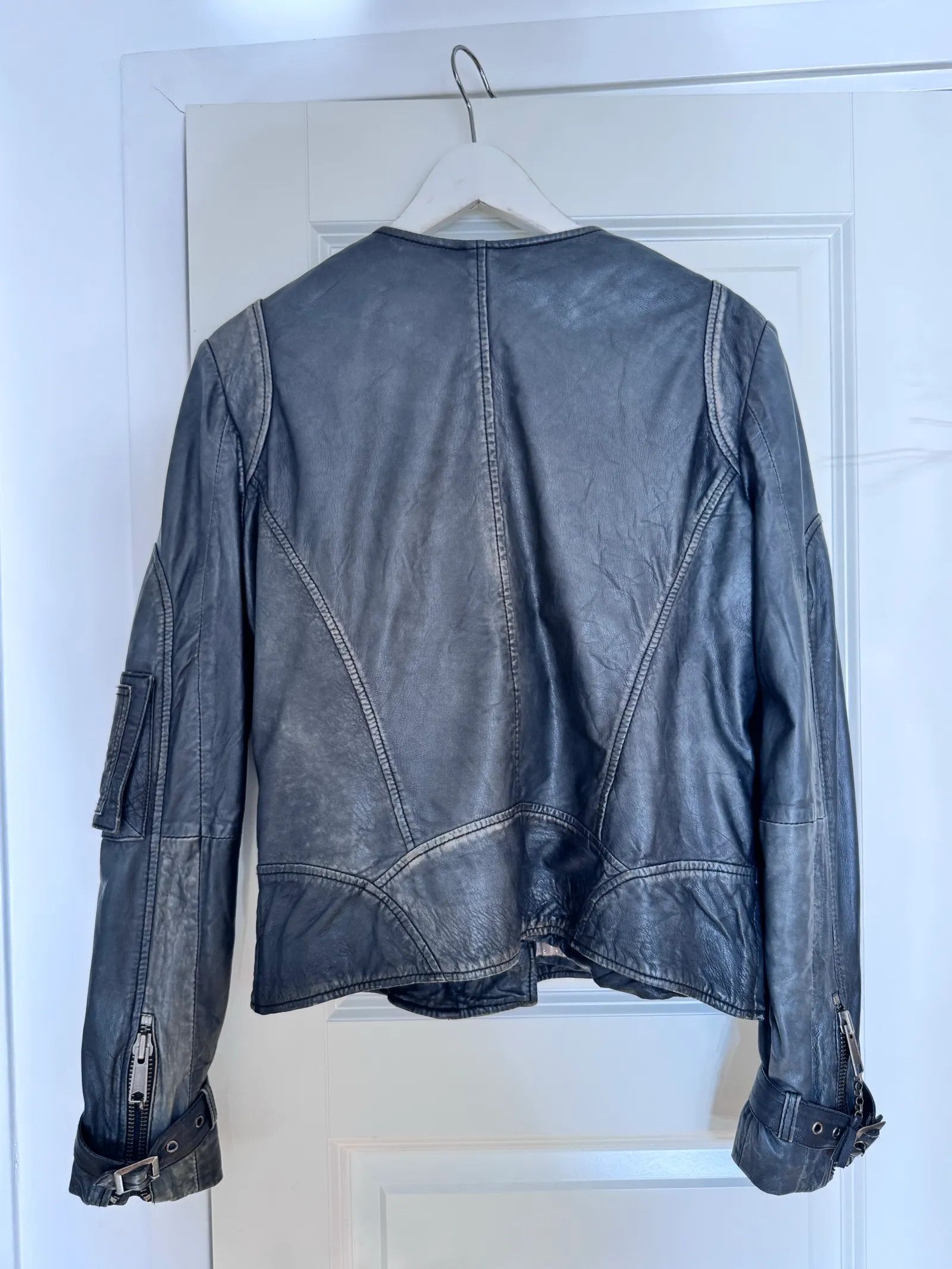 MUNTHE MUNTHE PLUS SIMONSEN Bikermodell Leather Jacket Size M / US 6-8 / IT 42-44 - 2 Thumbnail