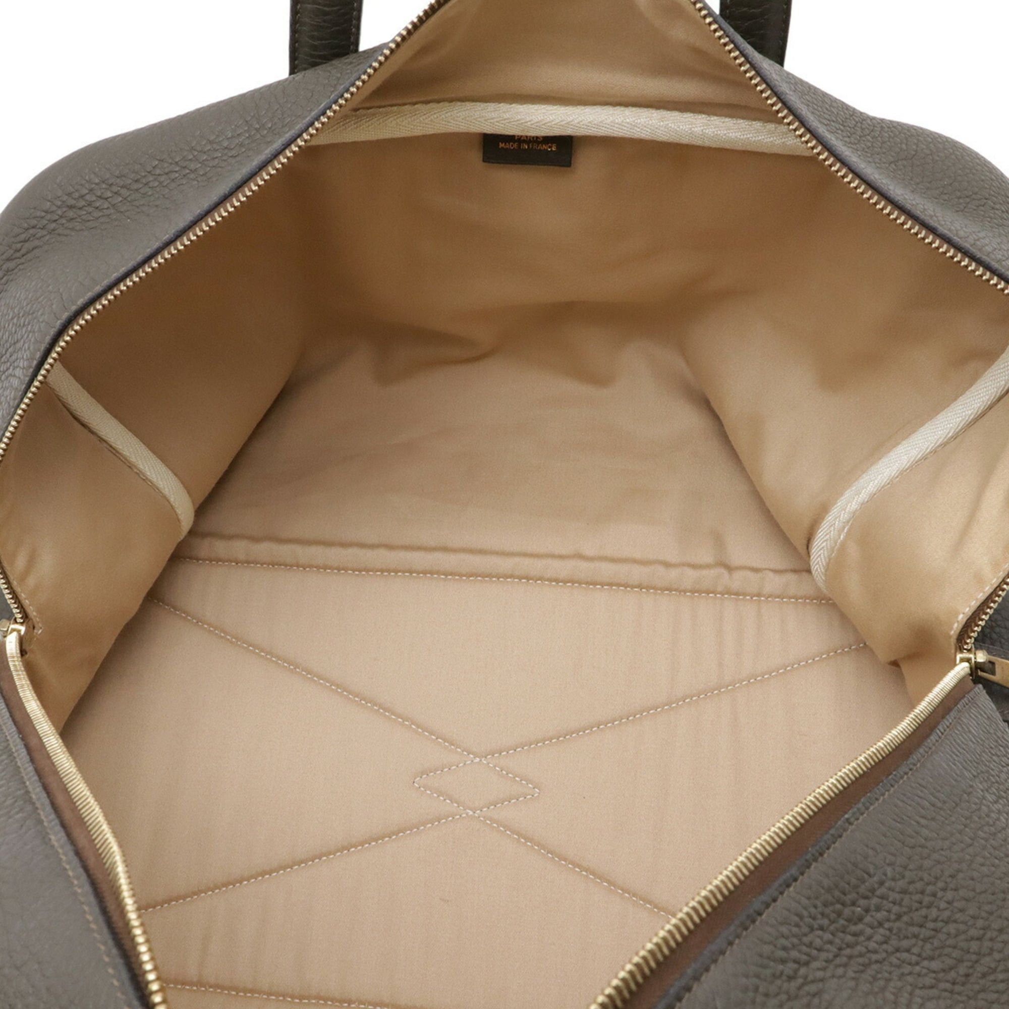 Hermes HERMES Victoria 43 Boston Bag Travel Bag, Taurillon Clemence Leather, Dark Olive, □E Stamp Size ONE SIZE - 7 Thumbnail