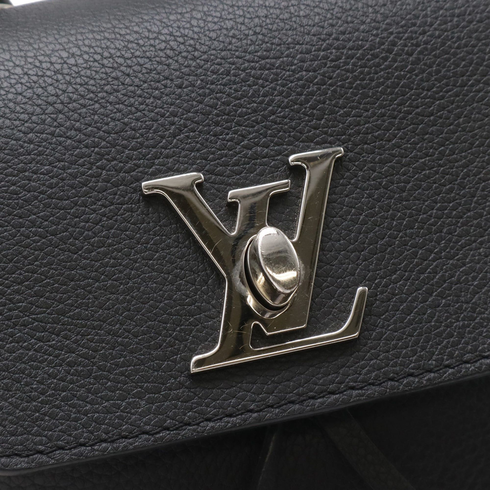 Louis Vuitton LOUIS VUITTON Lockme Backpack MINI (3-way: rucksack, handbag, shoulder bag) - Noir Black (M54573) Size ONE SIZE - 5 Thumbnail