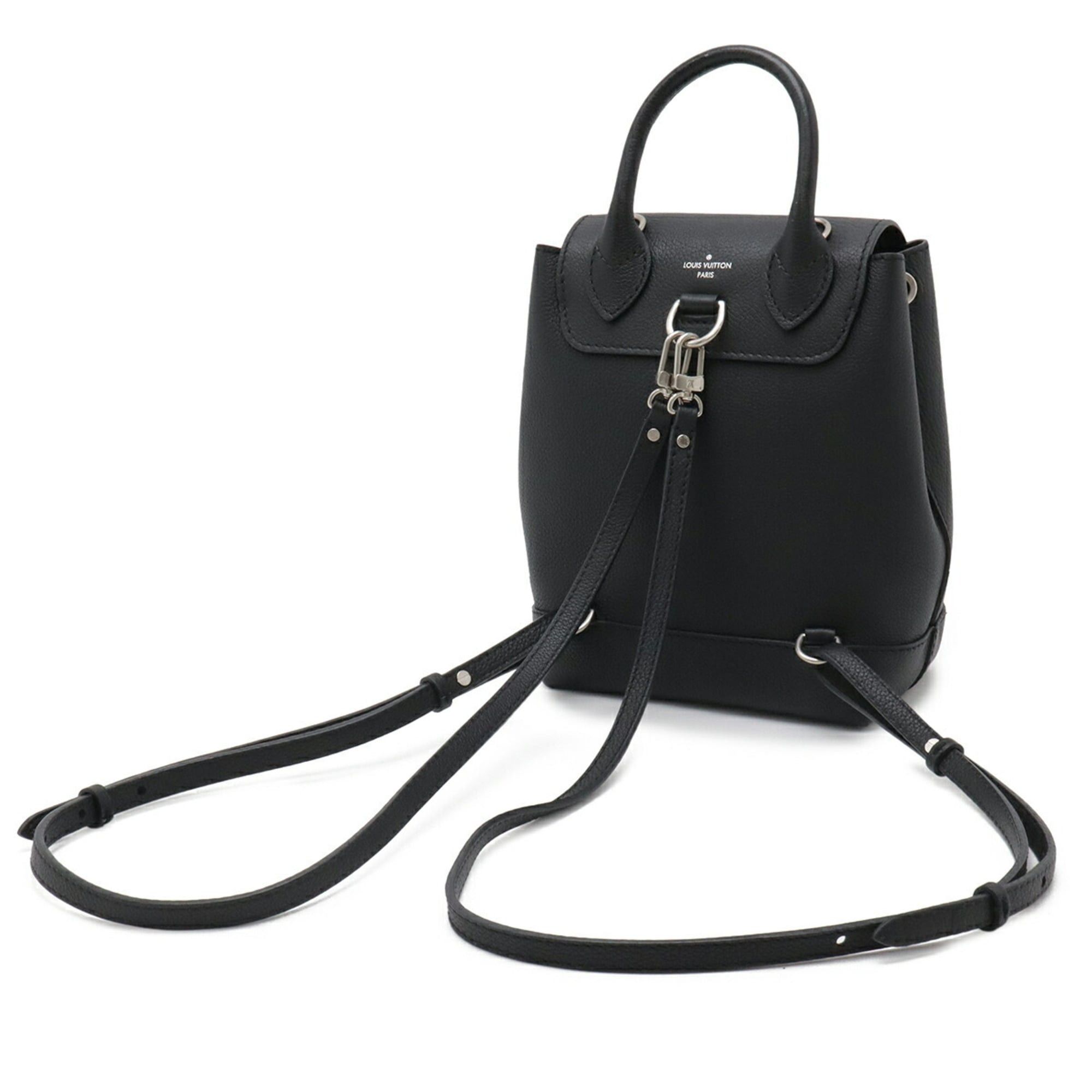 Louis Vuitton LOUIS VUITTON Lockme Backpack MINI (3-way: rucksack, handbag, shoulder bag) - Noir Black (M54573) Size ONE SIZE - 3 Thumbnail