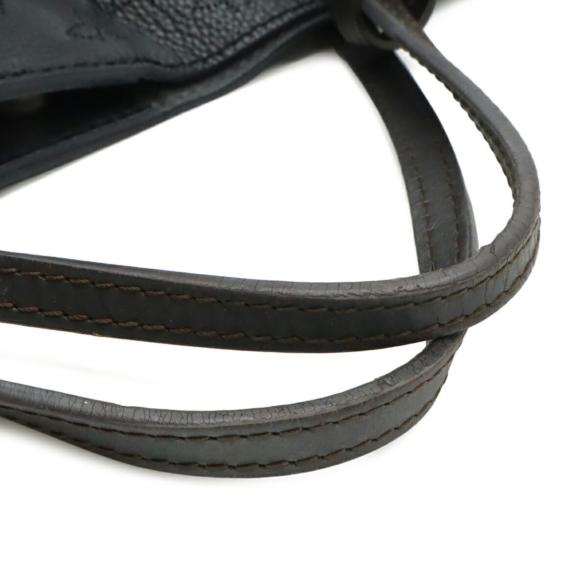 Louis Vuitton Louis Vuitton Monogram Mahina PM Handbag Shoulder Bag Leather Noir Black M54350 Size ONE SIZE - 7 Thumbnail