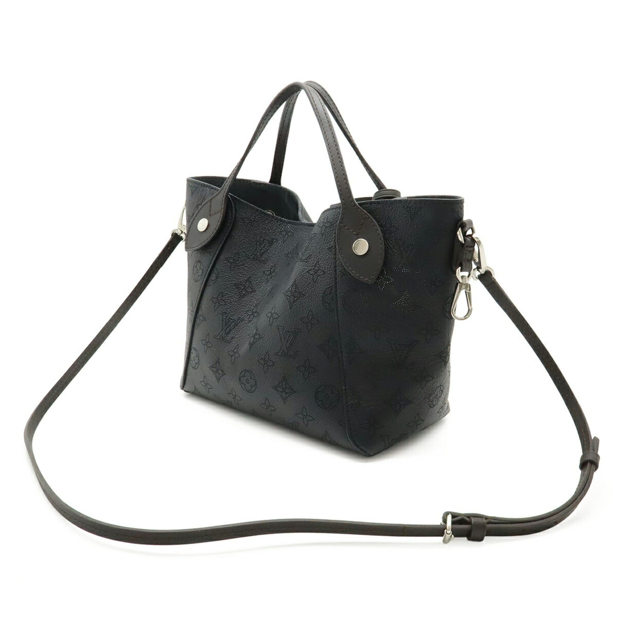 Louis Vuitton Louis Vuitton Monogram Mahina PM Handbag Shoulder Bag Leather Noir Black M54350 Size ONE SIZE - 3 Thumbnail