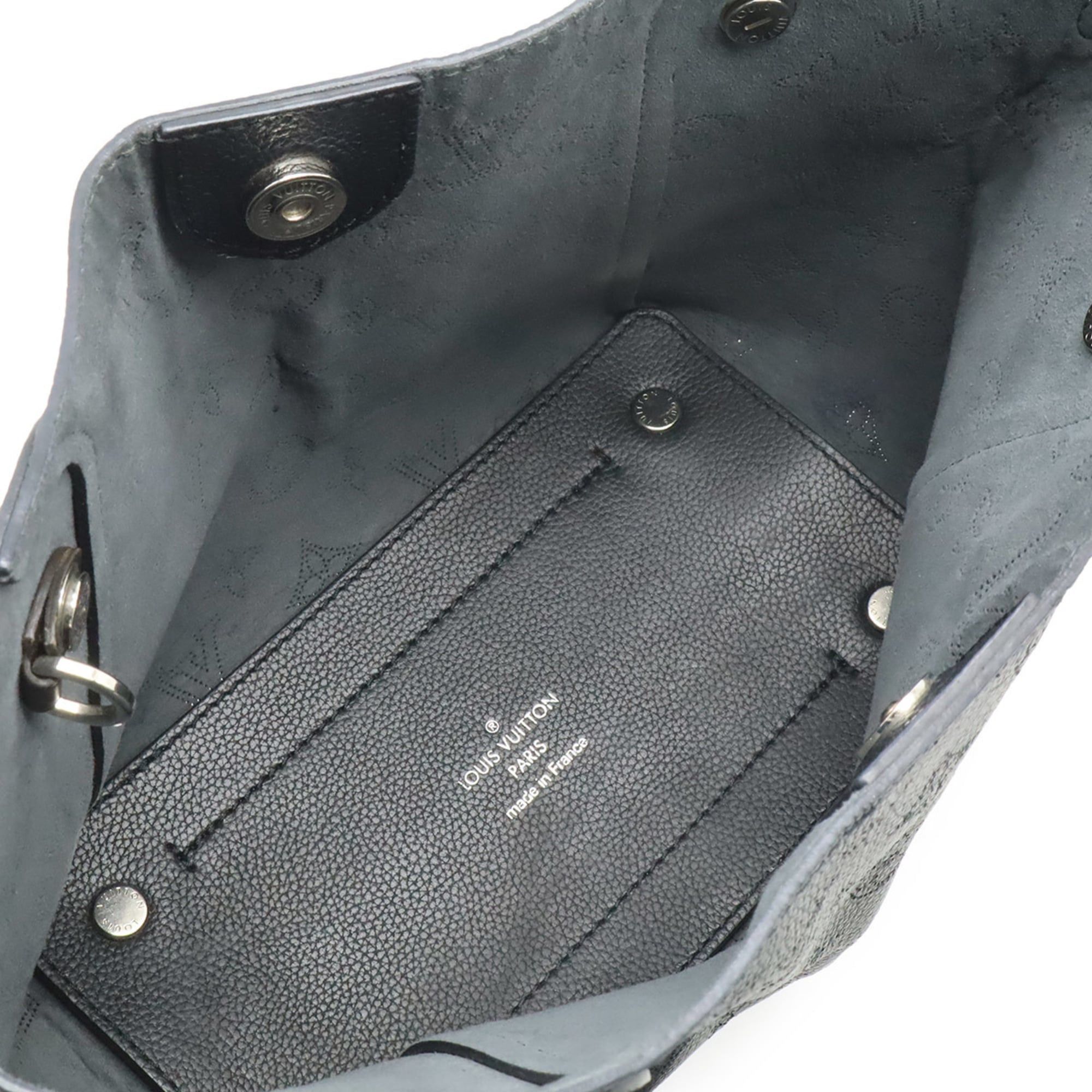 Louis Vuitton Louis Vuitton Monogram Mahina PM Handbag Shoulder Bag Leather Noir Black M54350 Size ONE SIZE - 8 Thumbnail