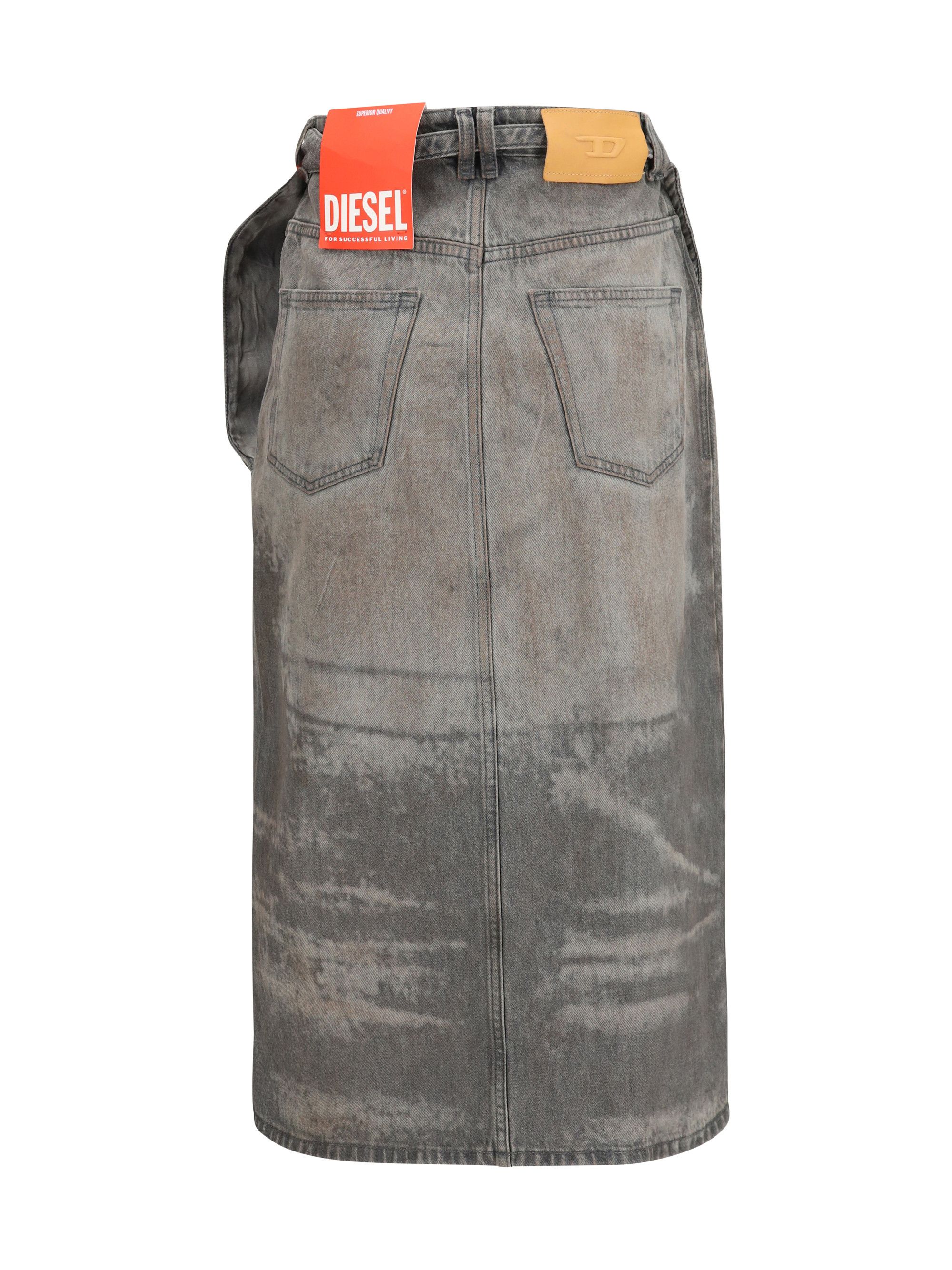 Diesel De-Morika-Fsi flared midi Skirt Size 26" / US 2 / IT 38 - 2 Thumbnail