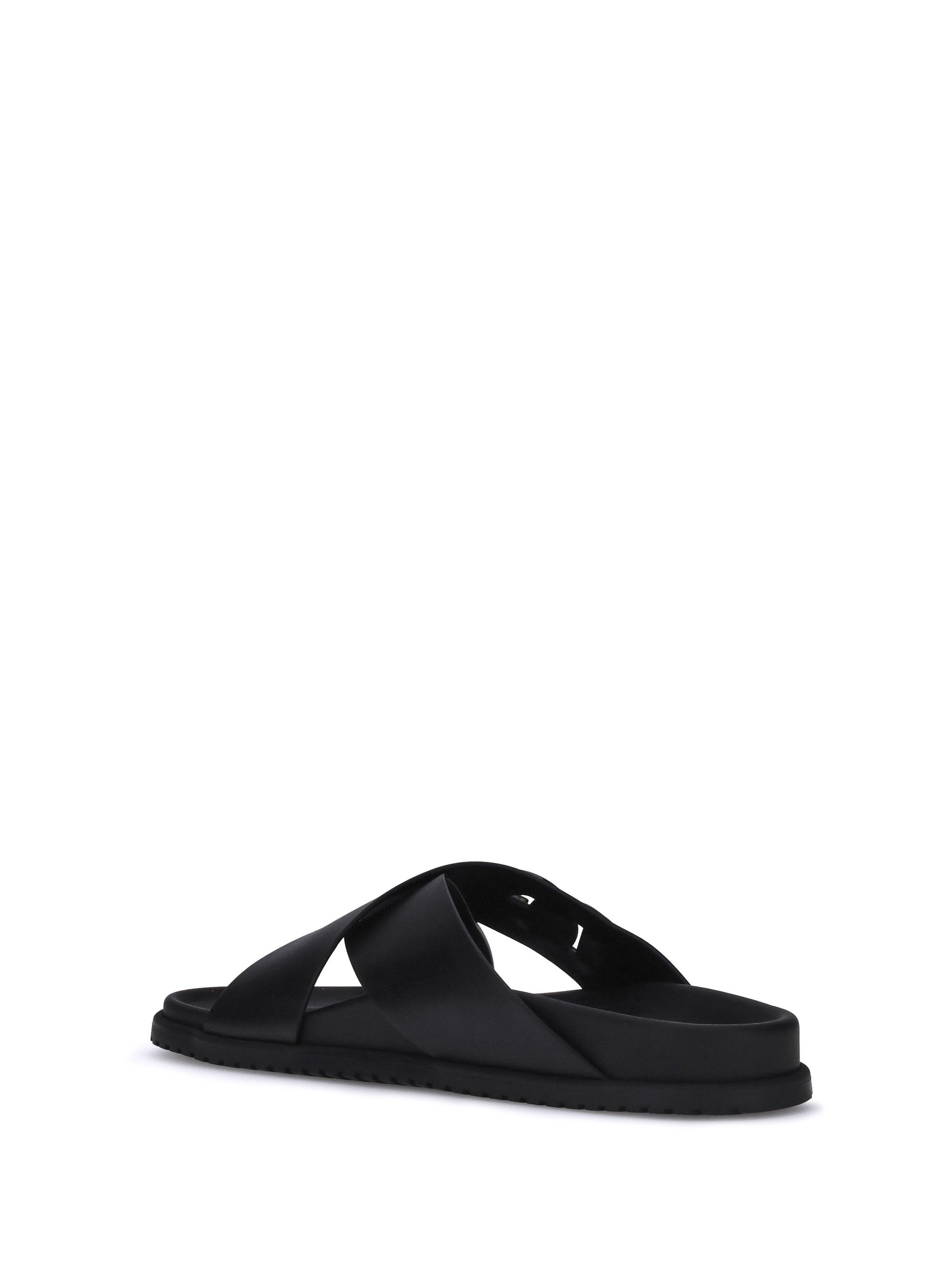 Dolce & Gabbana Leather Sandals Size US 11 / EU 44 - 3 Thumbnail
