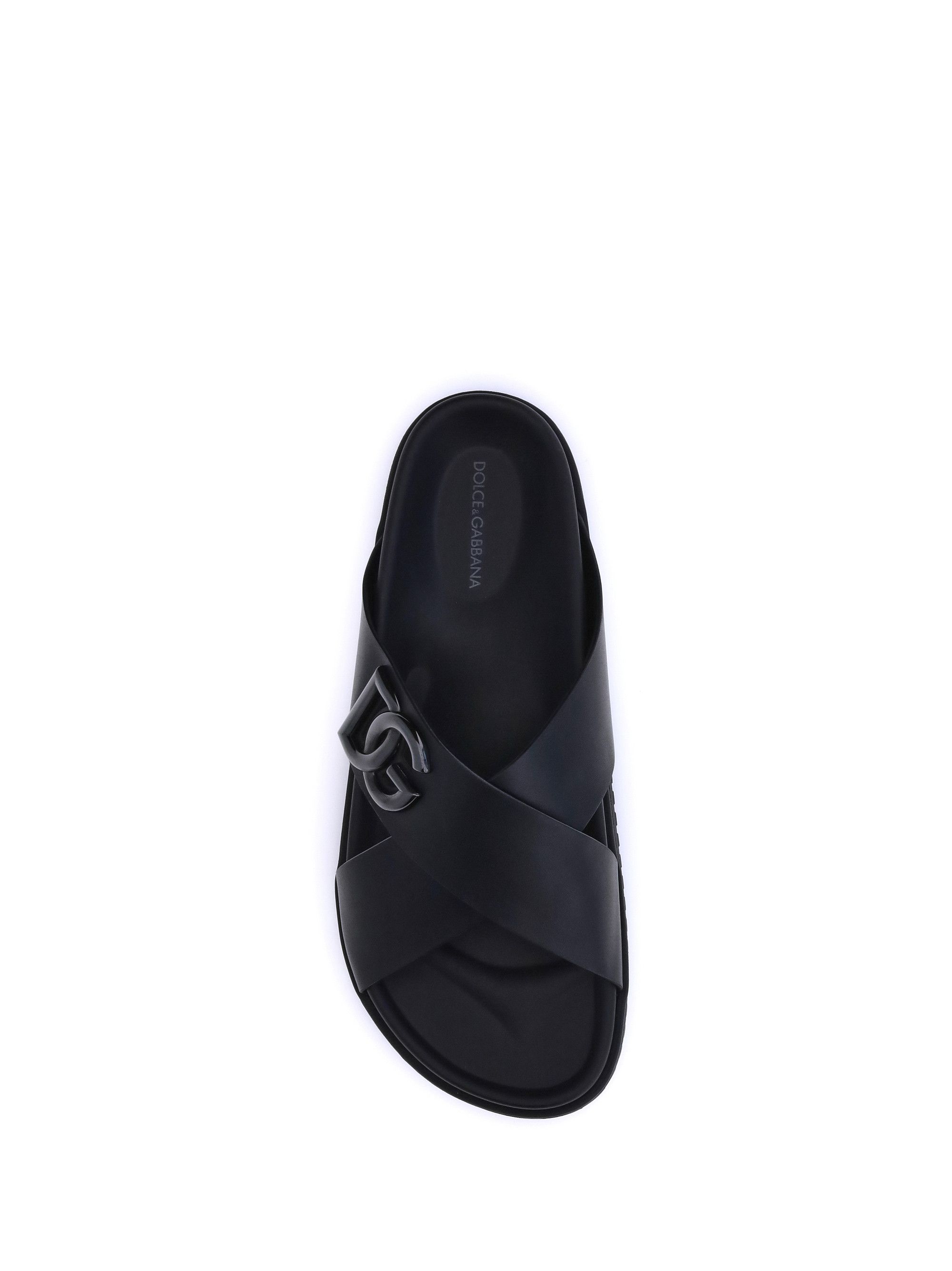 Dolce & Gabbana Leather Sandals Size US 13 / EU 46 - 4 Thumbnail